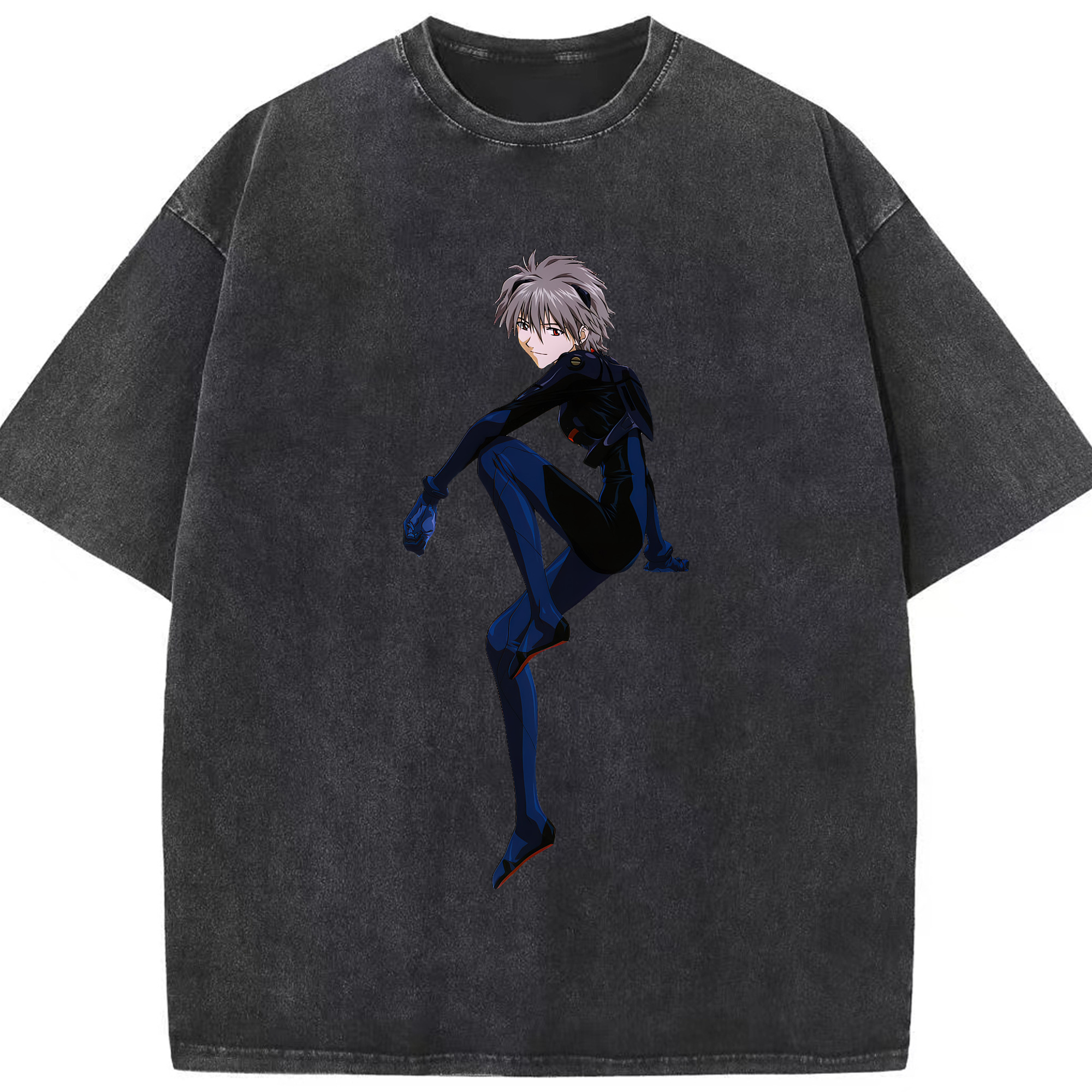 （画像用） EVA 新世紀エヴァンゲリオン 綿100% ヴィンテージ風 半袖Tシャツ（フロントプリント）