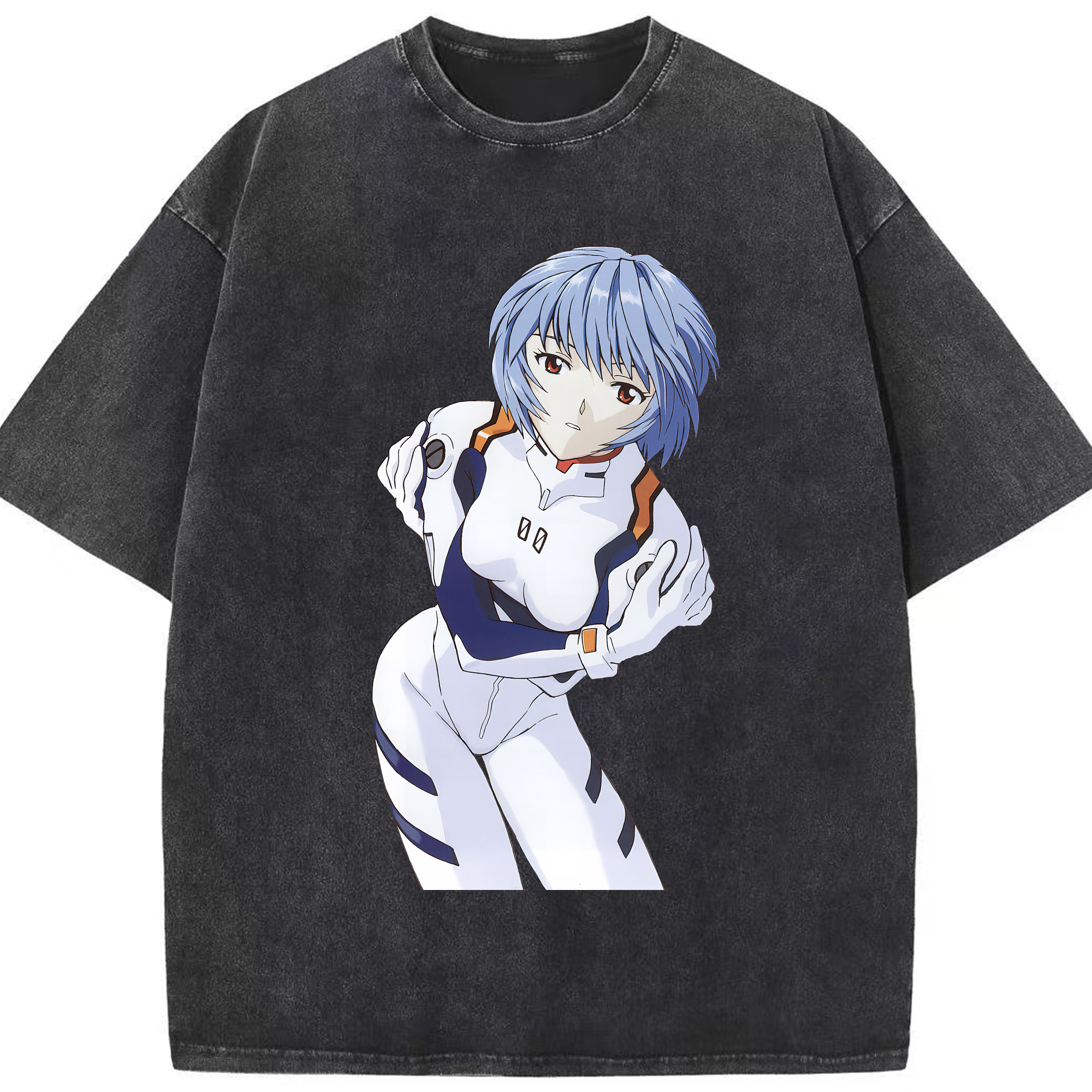 （画像用） EVA 新世紀エヴァンゲリオン 綿100% ヴィンテージ風 半袖Tシャツ（フロントプリント）