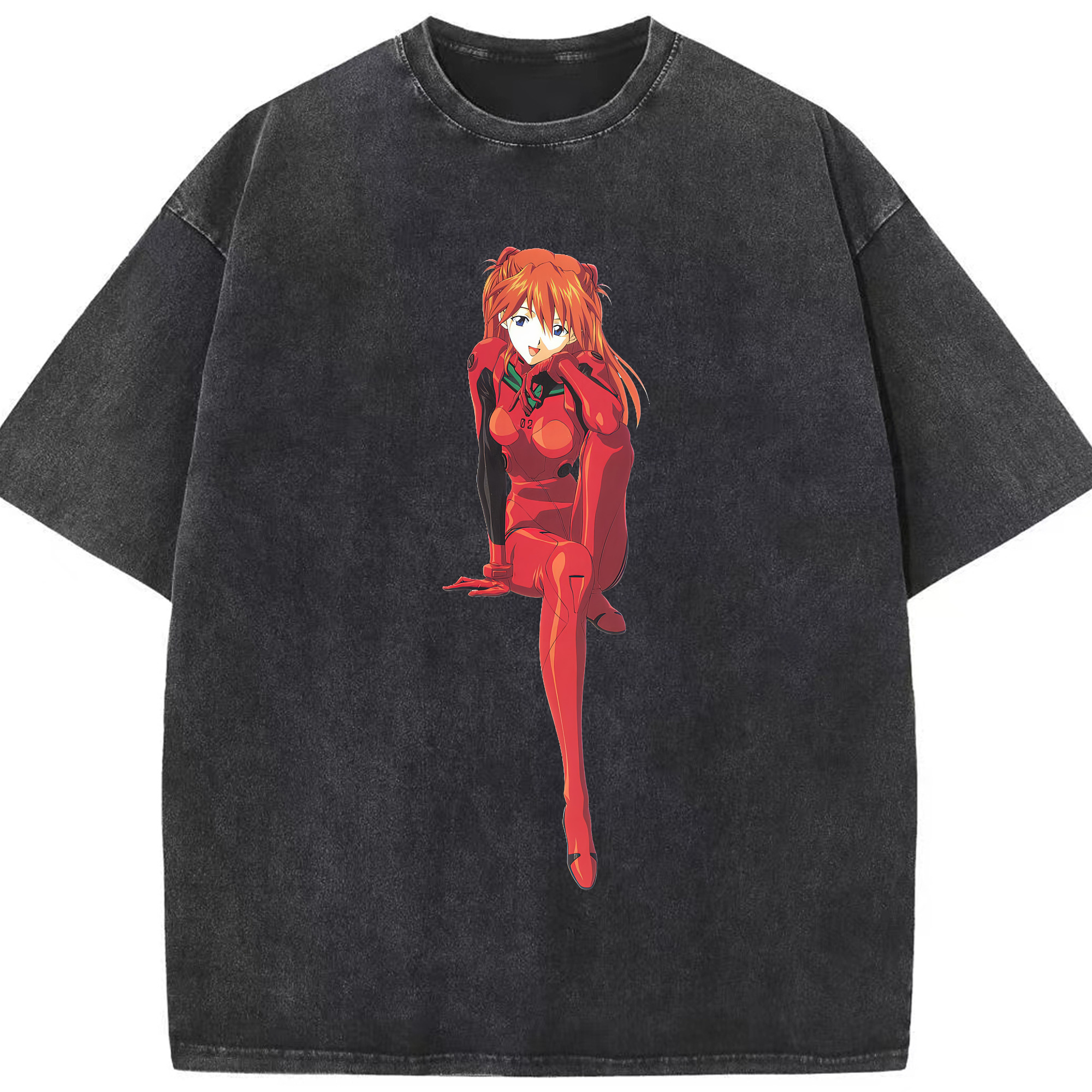 （画像用） EVA 新世紀エヴァンゲリオン 綿100% ヴィンテージ風 半袖Tシャツ（フロントプリント）