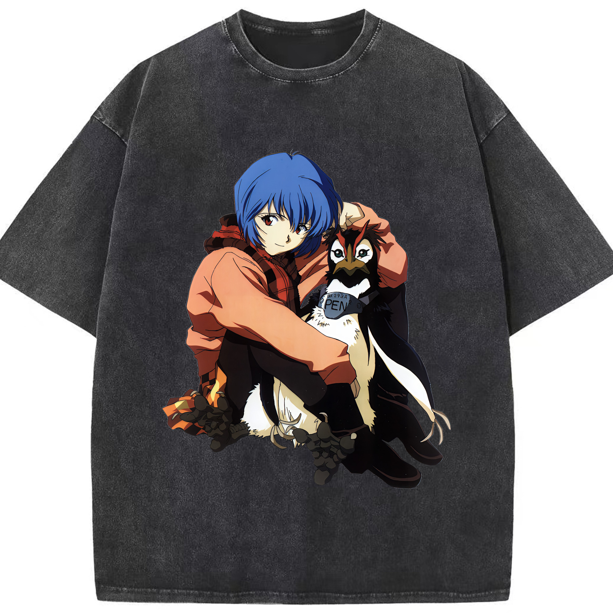 （画像用） EVA 新世紀エヴァンゲリオン 綿100% ヴィンテージ風 半袖Tシャツ（フロントプリント）