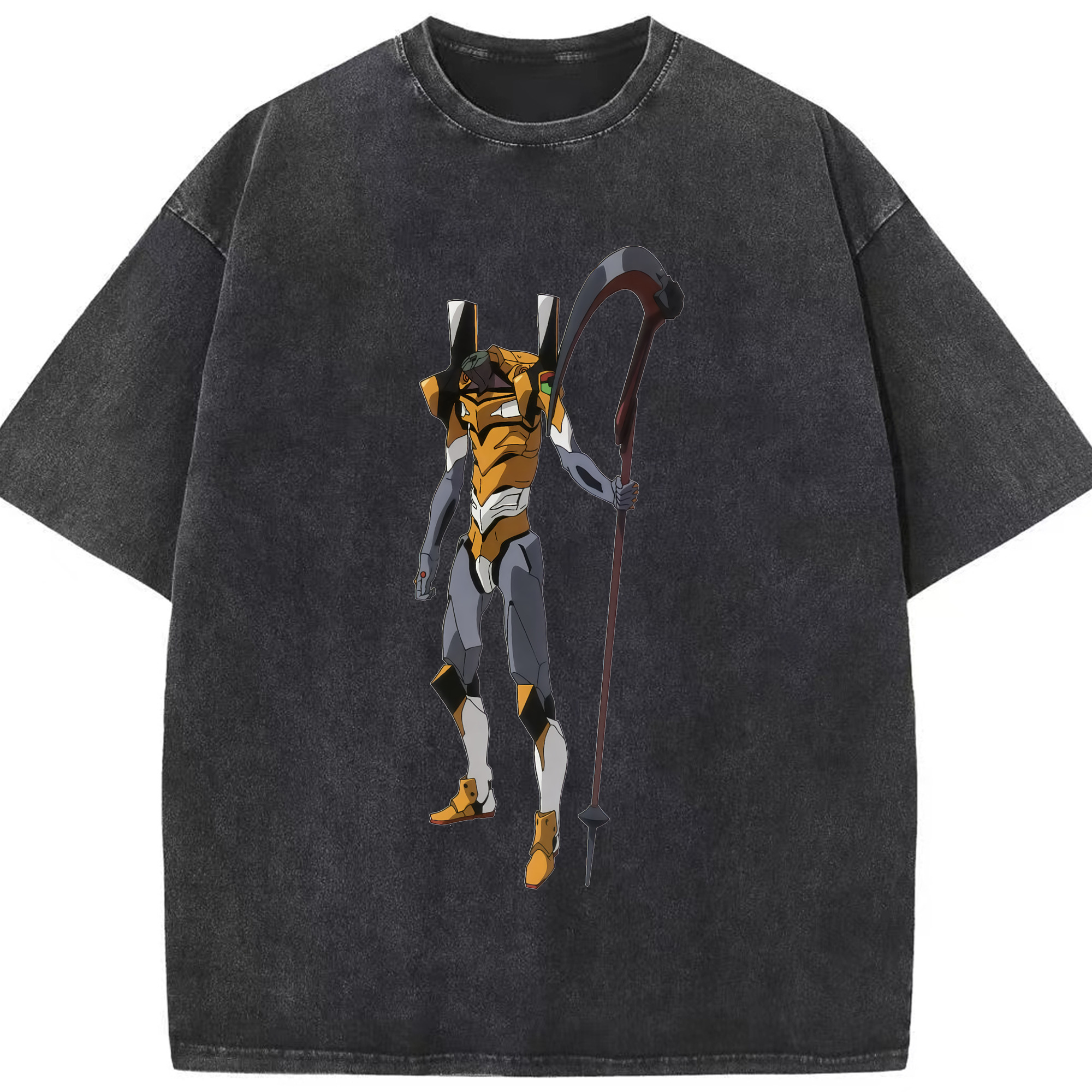 （画像用） EVA 新世紀エヴァンゲリオン 綿100% ヴィンテージ風 半袖Tシャツ（フロントプリント）