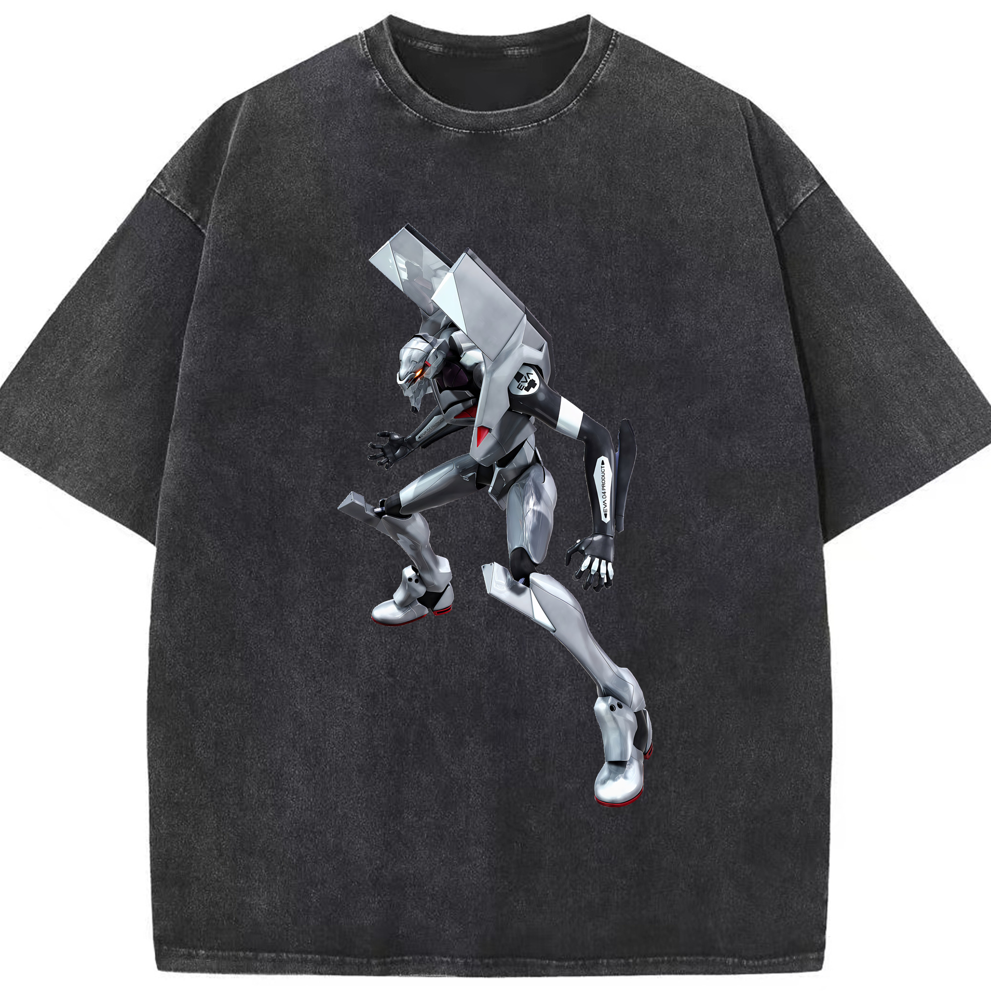 （画像用） EVA 新世紀エヴァンゲリオン 綿100% ヴィンテージ風 半袖Tシャツ（フロントプリント）