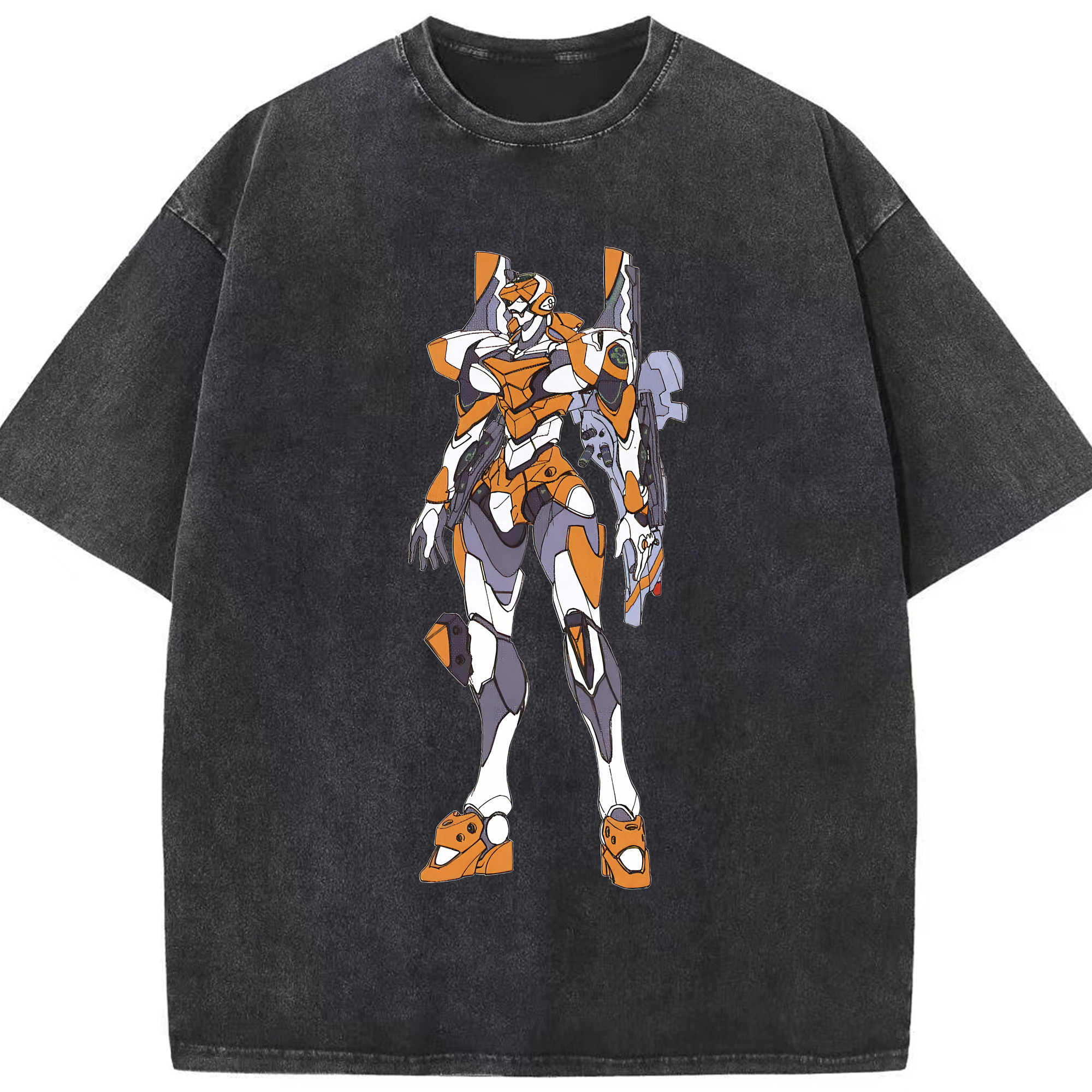 （画像用） EVA 新世紀エヴァンゲリオン 綿100% ヴィンテージ風 半袖Tシャツ（フロントプリント）