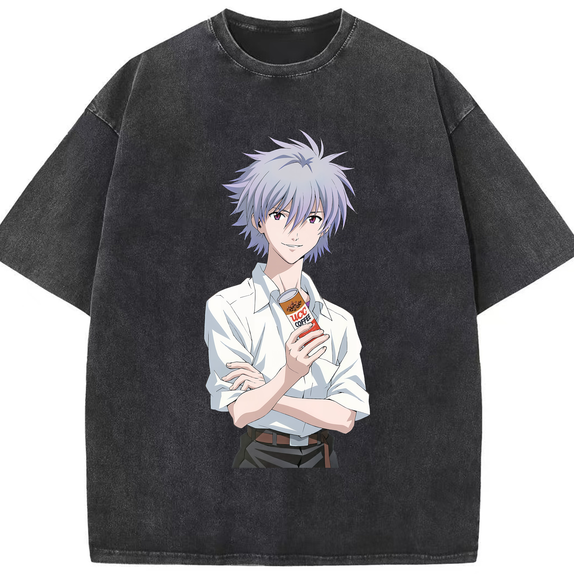 （画像用） EVA 新世紀エヴァンゲリオン 綿100% ヴィンテージ風 半袖Tシャツ（フロントプリント）