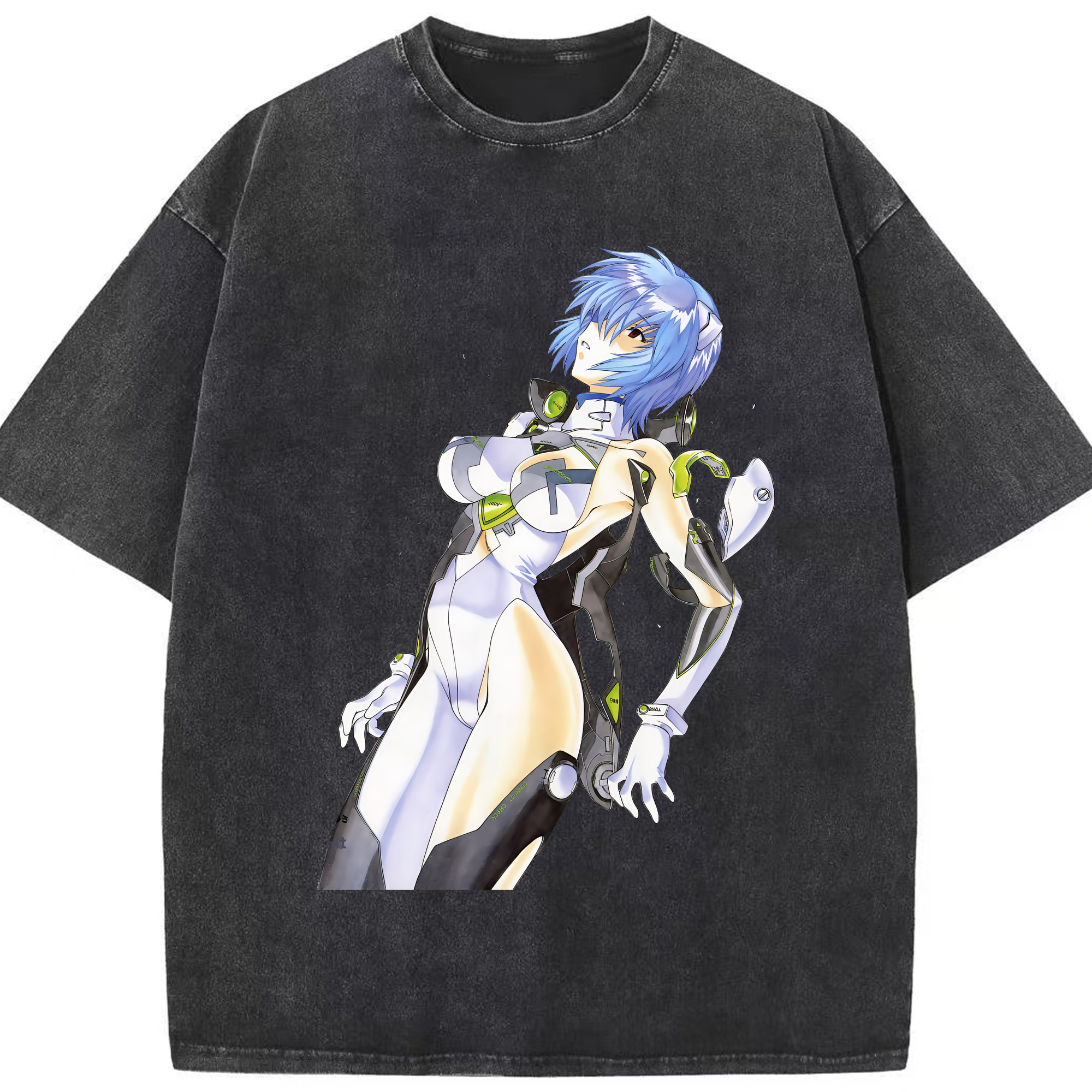 （画像用） EVA 新世紀エヴァンゲリオン 綿100% ヴィンテージ風 半袖Tシャツ（フロントプリント）
