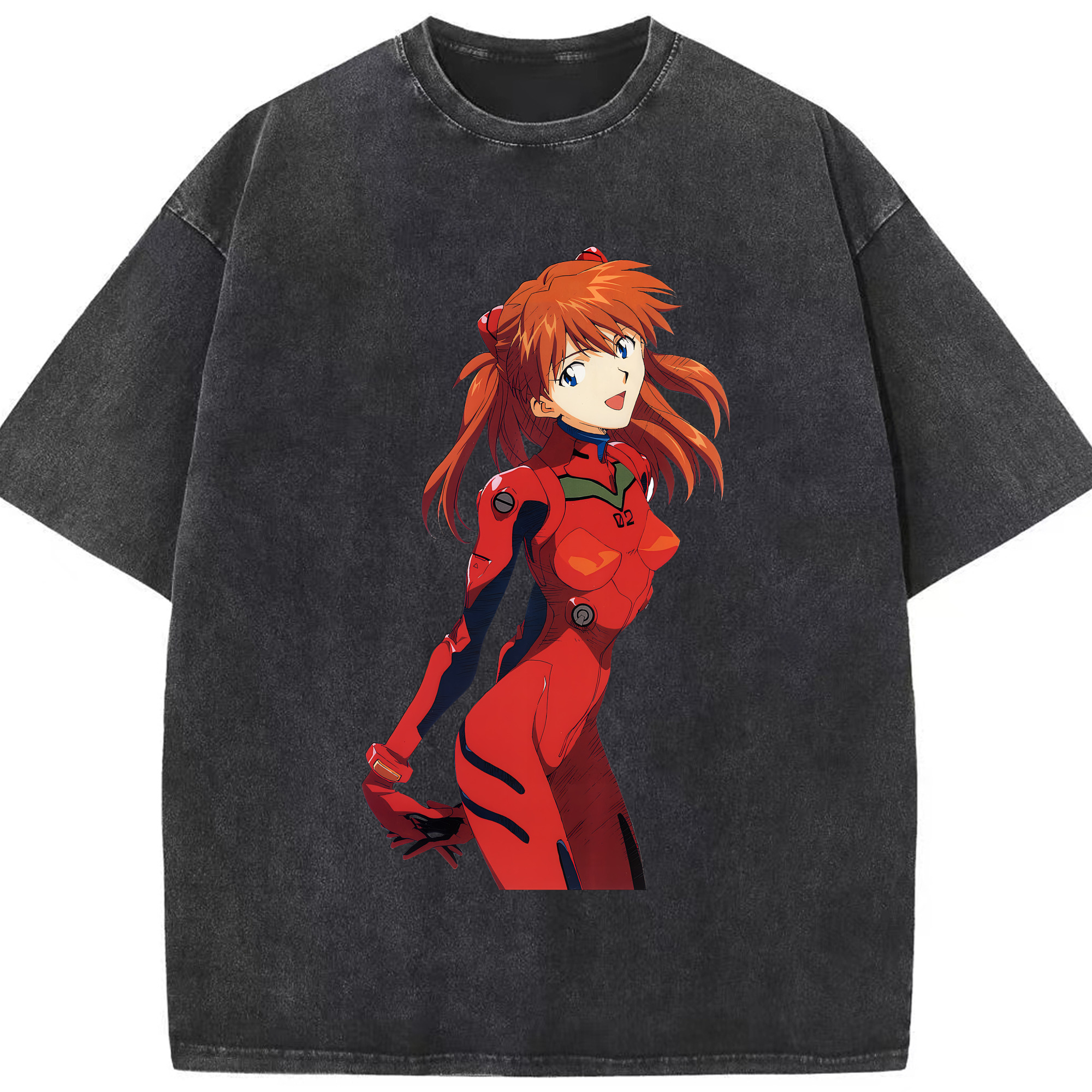 （画像用） EVA 新世紀エヴァンゲリオン 綿100% ヴィンテージ風 半袖Tシャツ（フロントプリント）