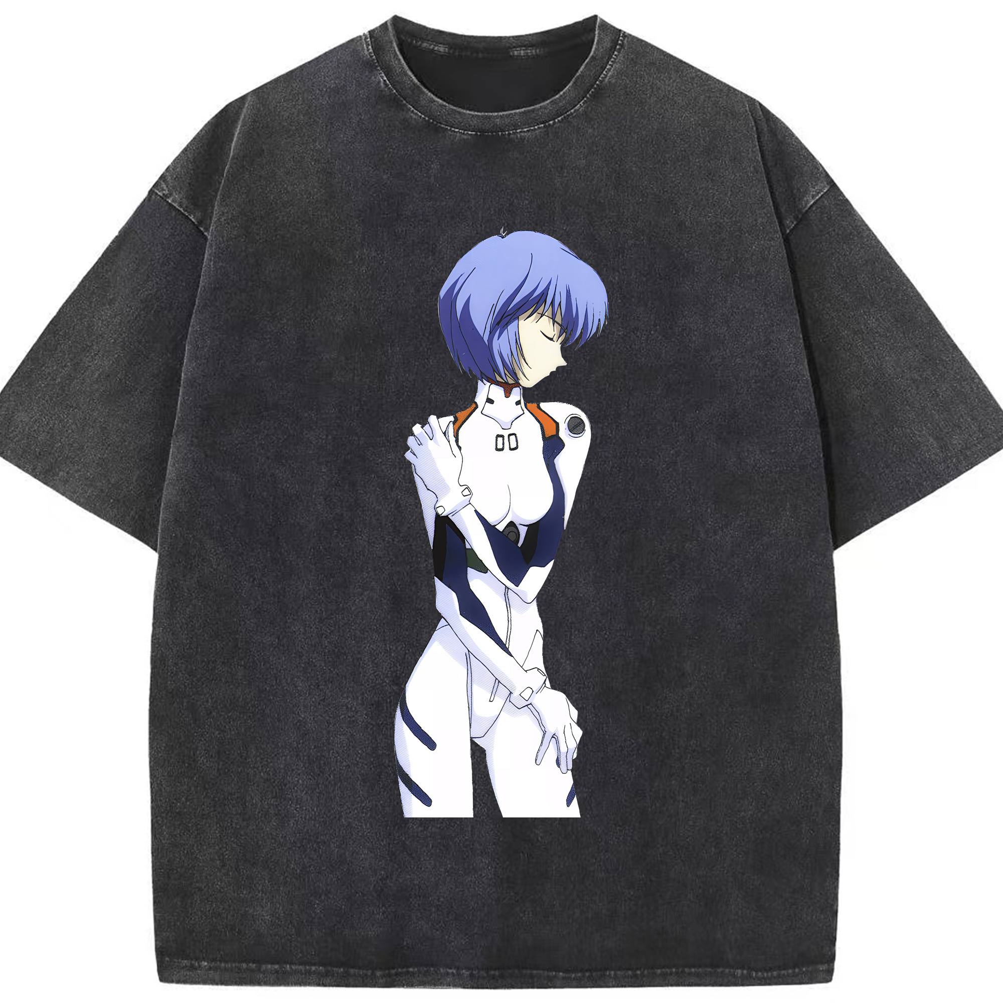 （画像用） EVA 新世紀エヴァンゲリオン 綿100% ヴィンテージ風 半袖Tシャツ（フロントプリント）