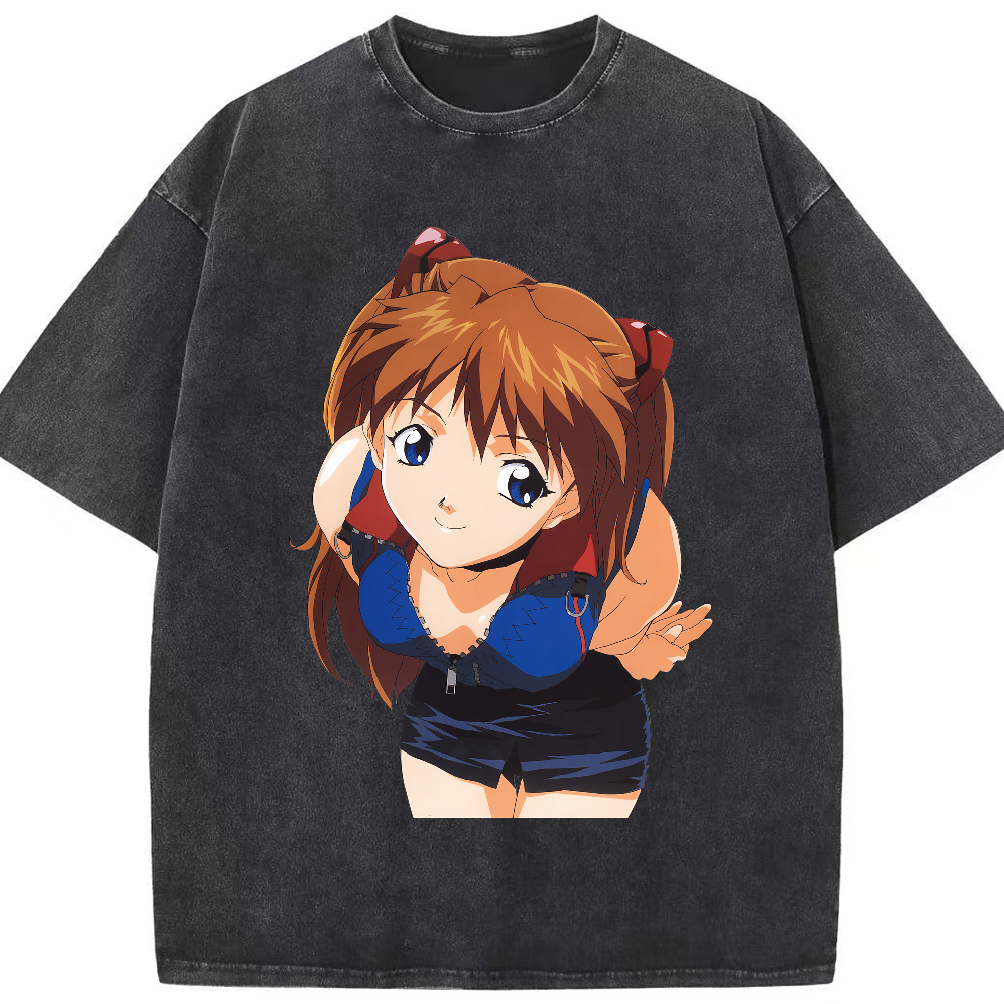 （画像用） EVA 新世紀エヴァンゲリオン 綿100% ヴィンテージ風 半袖Tシャツ（フロントプリント）