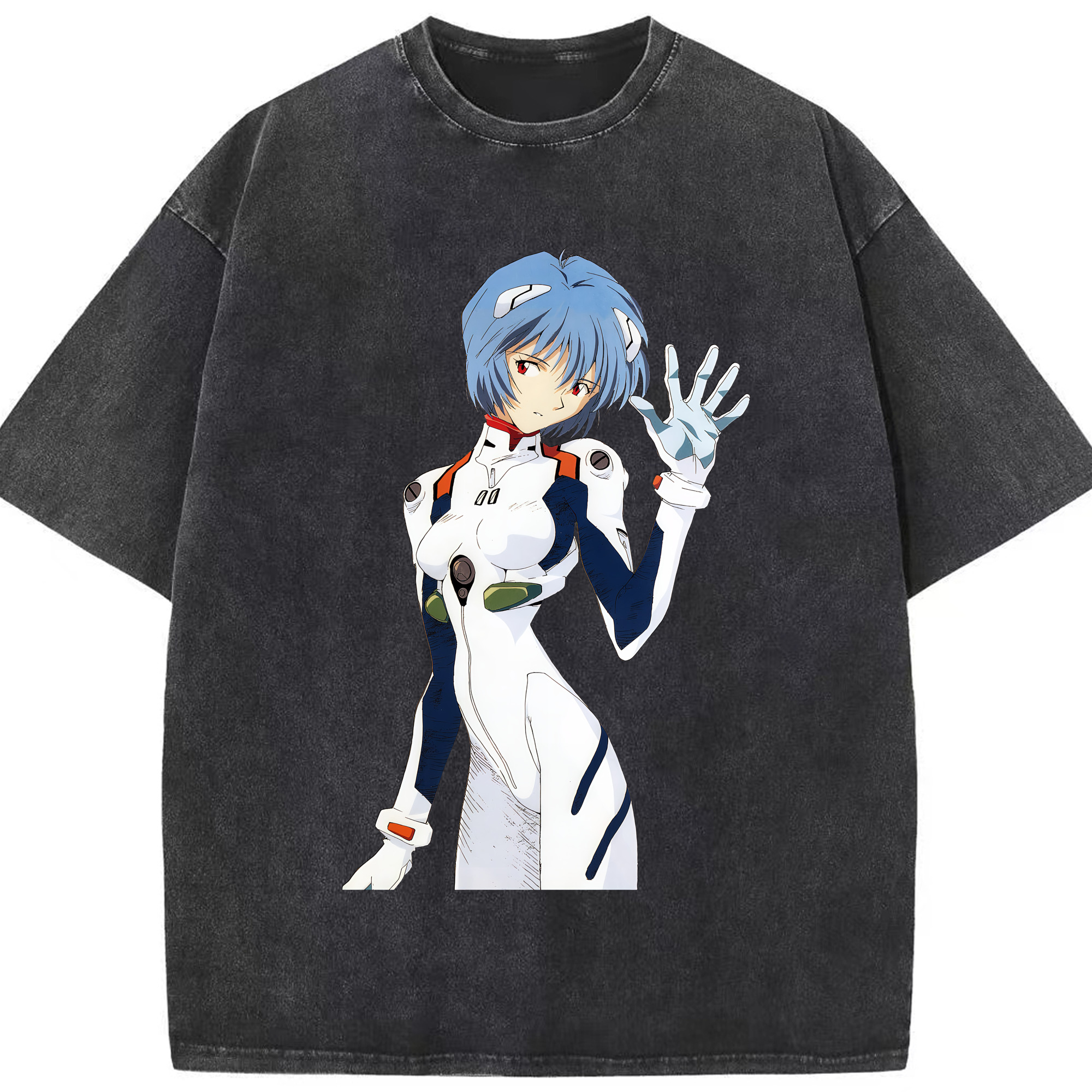 （画像用） EVA 新世紀エヴァンゲリオン 綿100% ヴィンテージ風 半袖Tシャツ（フロントプリント）