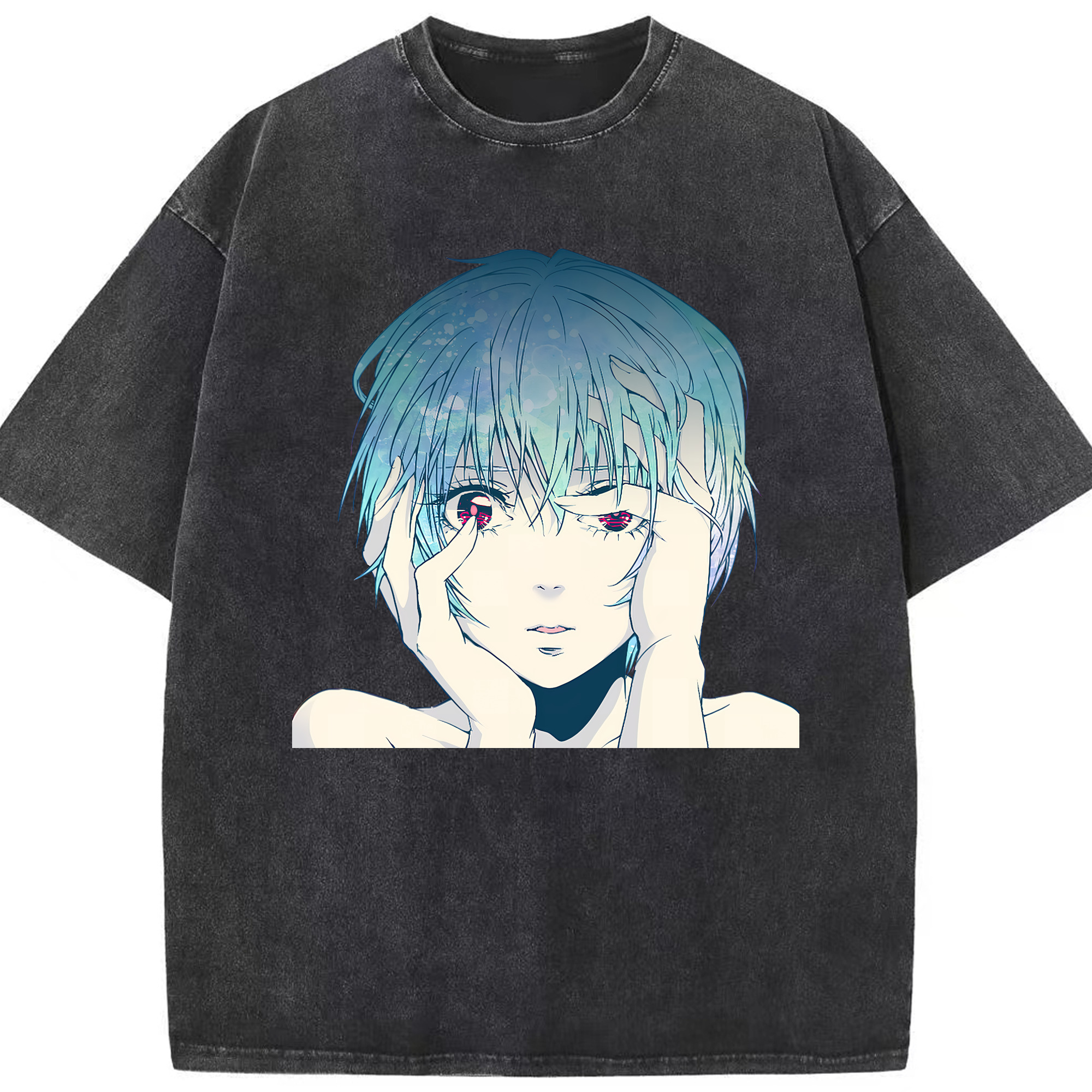 （画像用） EVA 新世紀エヴァンゲリオン 綿100% ヴィンテージ風 半袖Tシャツ（フロントプリント）