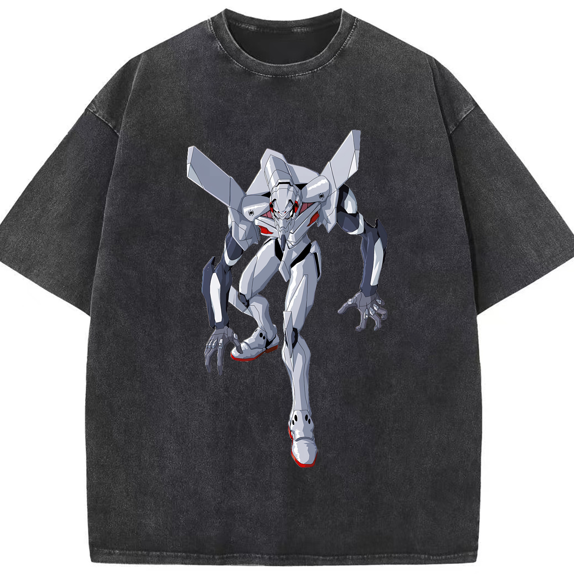 （画像用） EVA 新世紀エヴァンゲリオン 綿100% ヴィンテージ風 半袖Tシャツ（フロントプリント）