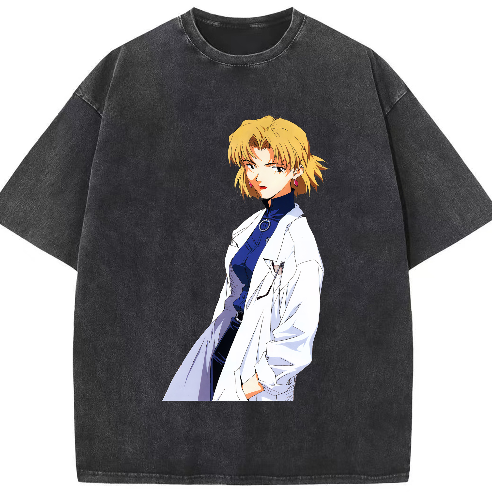 （画像用） EVA 新世紀エヴァンゲリオン 綿100% ヴィンテージ風 半袖Tシャツ（フロントプリント）