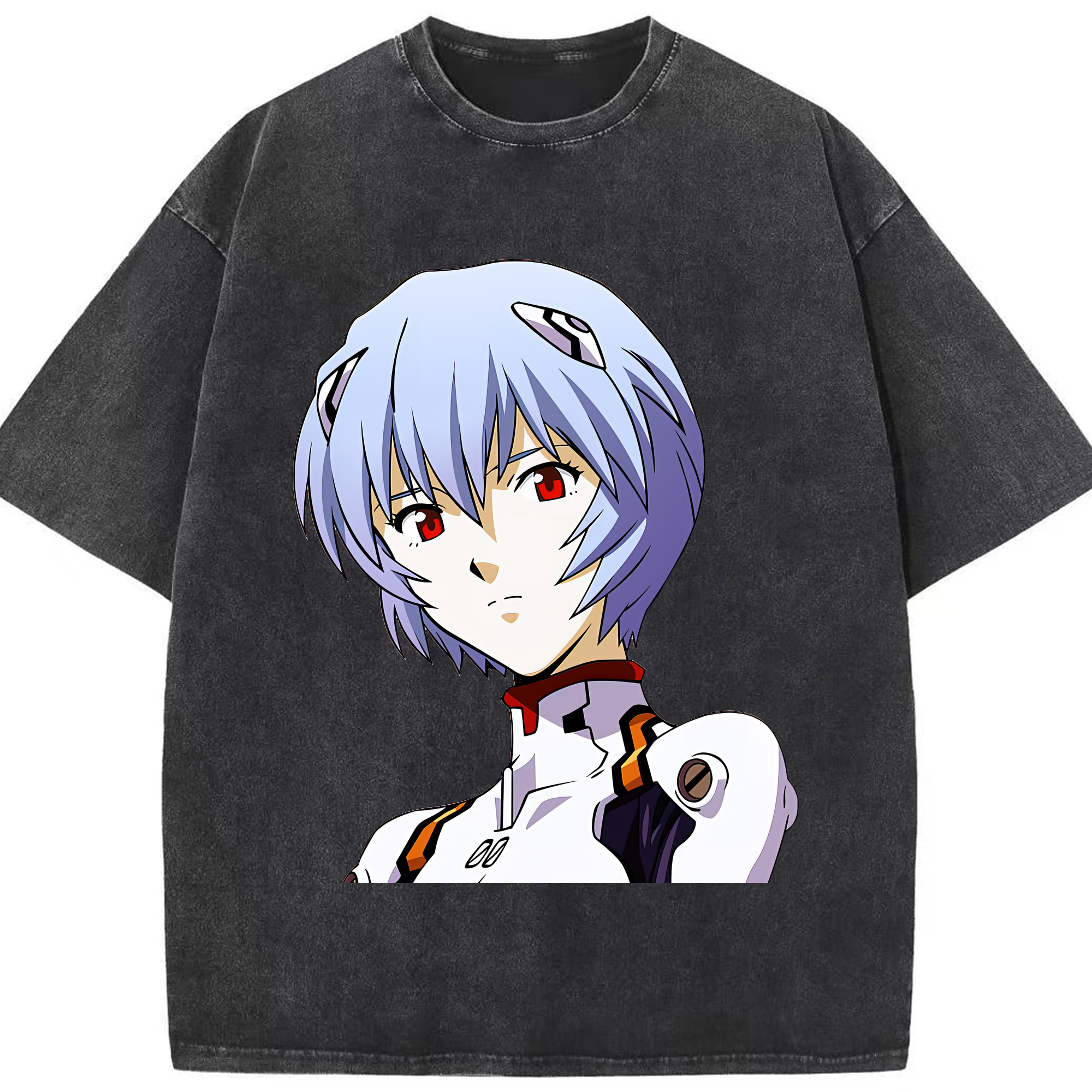 （画像用） EVA 新世紀エヴァンゲリオン 綿100% ヴィンテージ風 半袖Tシャツ（フロントプリント）