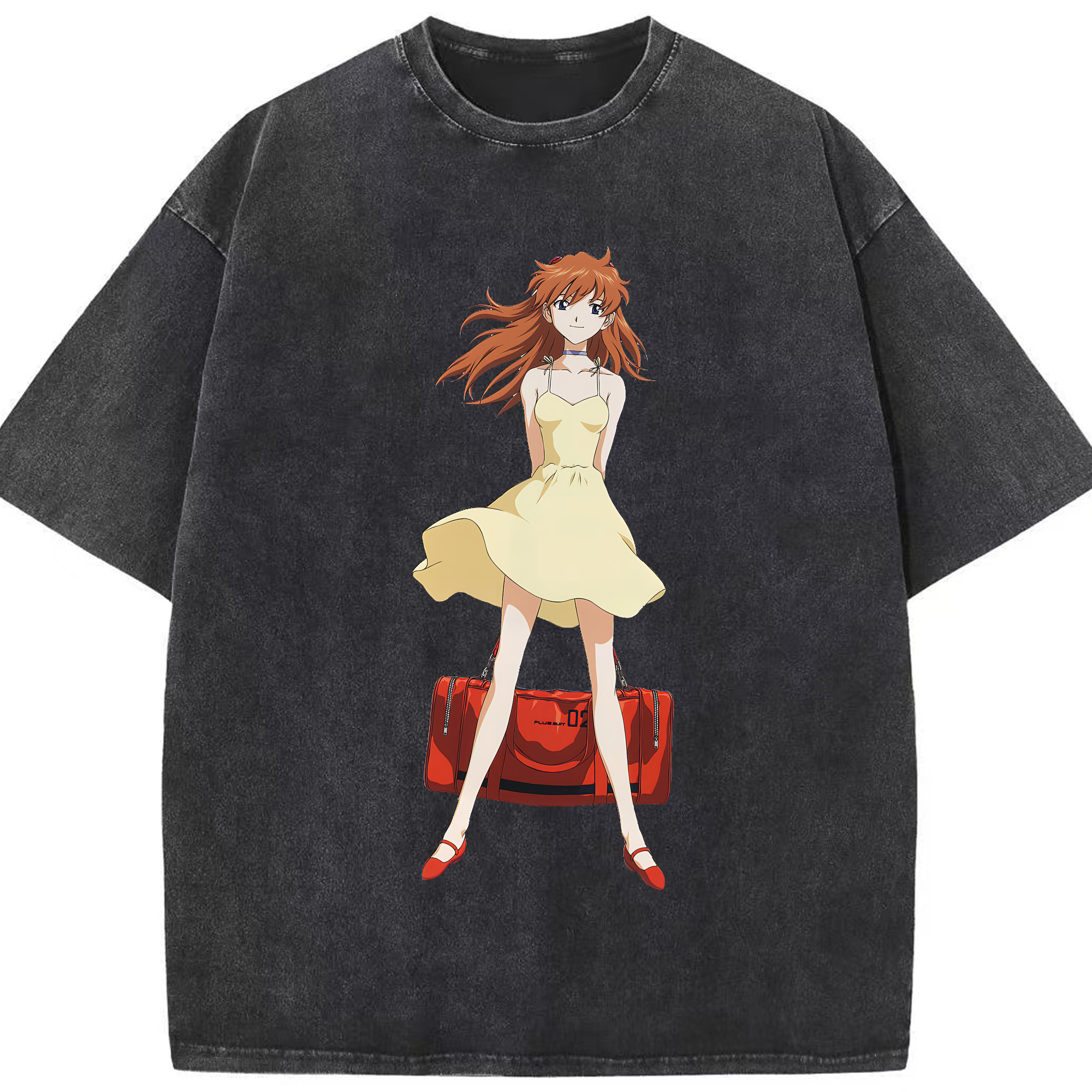 （画像用） EVA 新世紀エヴァンゲリオン 綿100% ヴィンテージ風 半袖Tシャツ（フロントプリント）