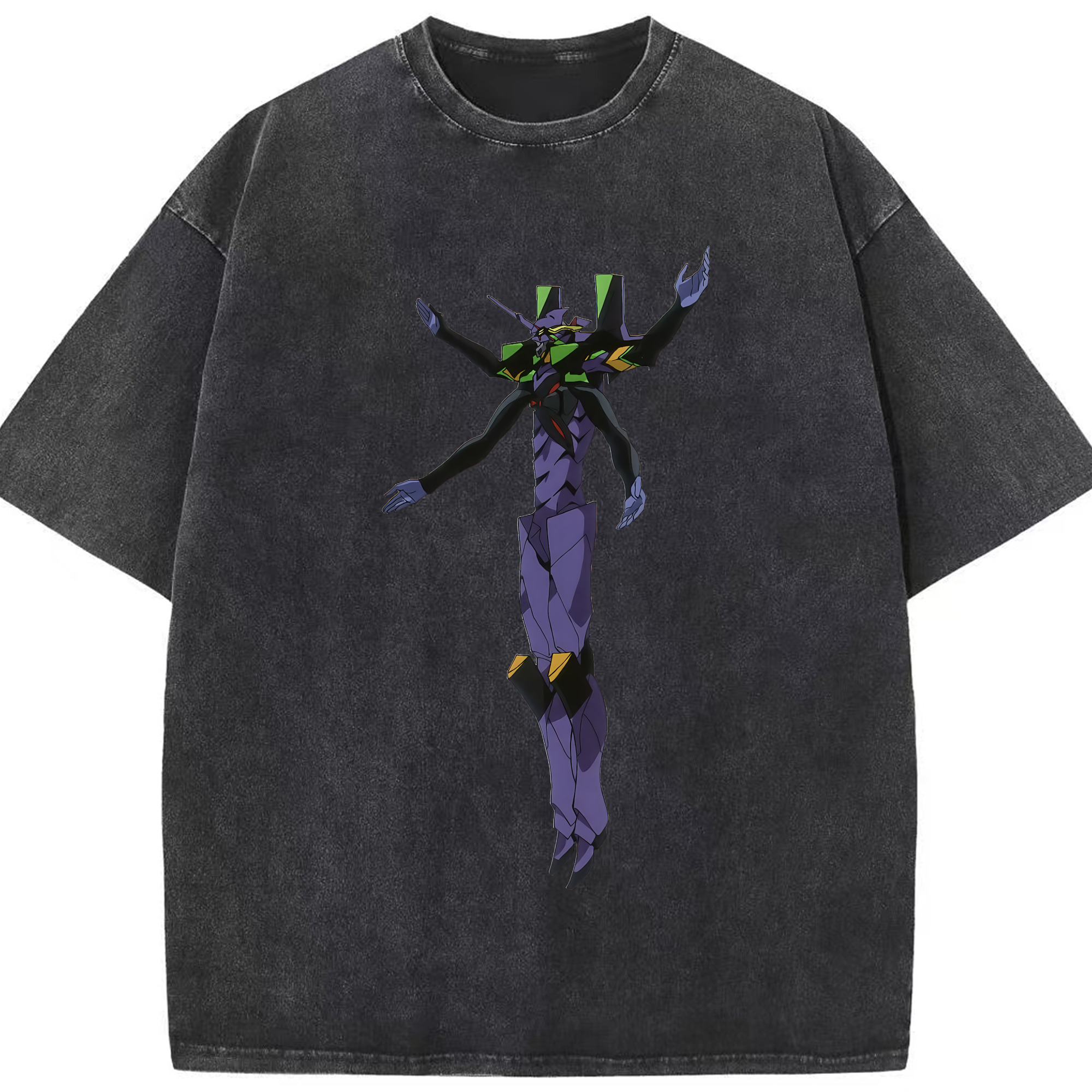 （画像用） EVA 新世紀エヴァンゲリオン 綿100% ヴィンテージ風 半袖Tシャツ（フロントプリント）