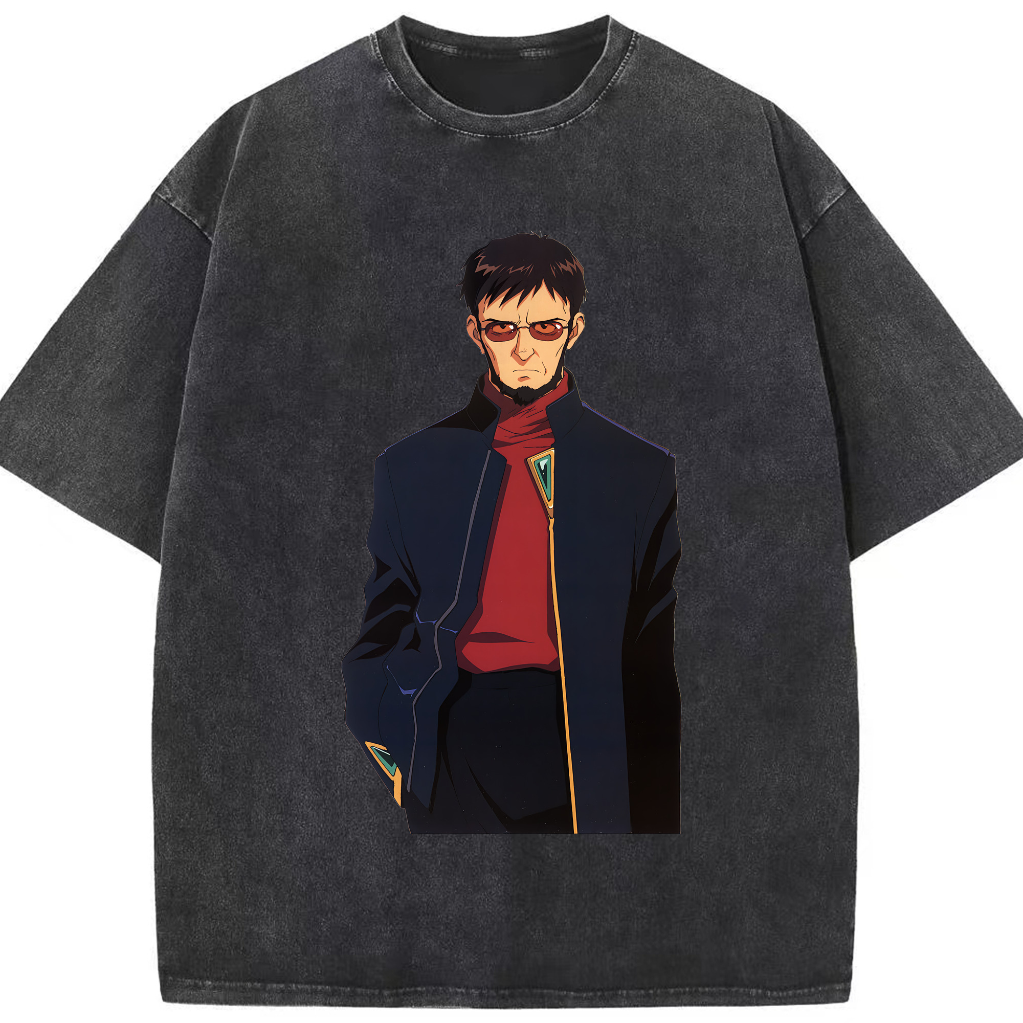 （画像用） EVA 新世紀エヴァンゲリオン 綿100% ヴィンテージ風 半袖Tシャツ（フロントプリント）