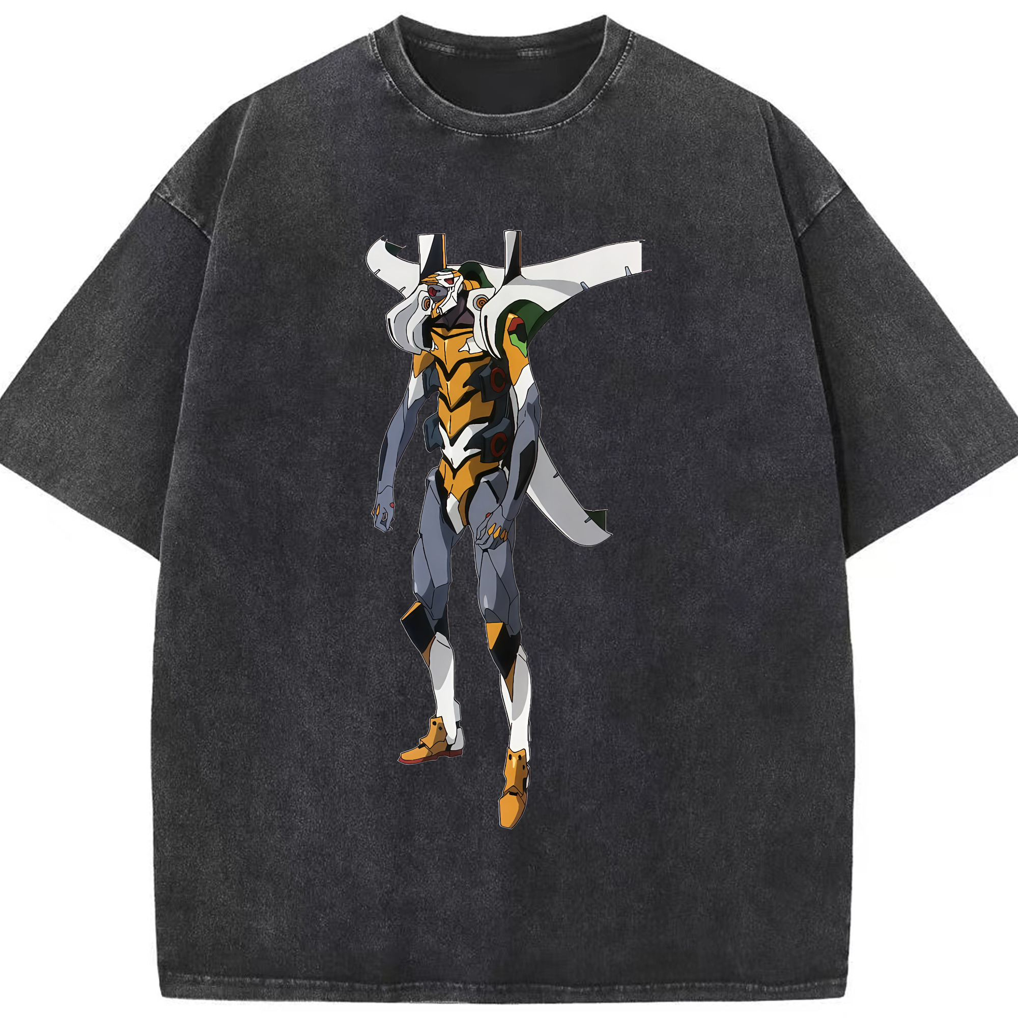 （画像用） EVA 新世紀エヴァンゲリオン 綿100% ヴィンテージ風 半袖Tシャツ（フロントプリント）
