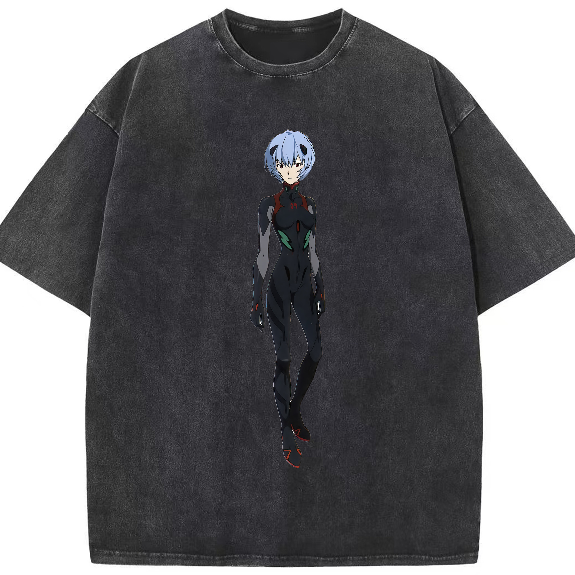 （画像用） EVA 新世紀エヴァンゲリオン 綿100% ヴィンテージ風 半袖Tシャツ（フロントプリント）
