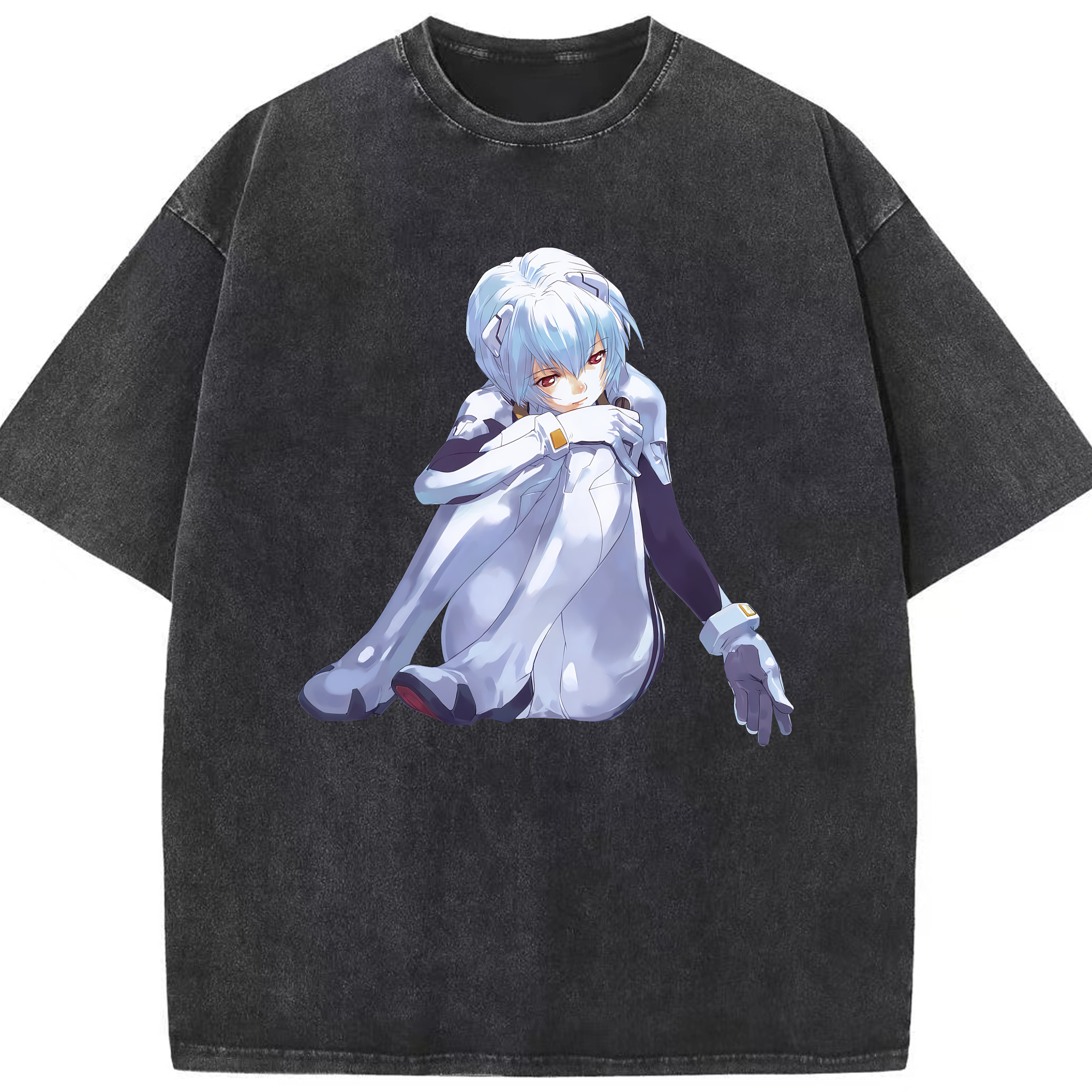 （画像用） EVA 新世紀エヴァンゲリオン 綿100% ヴィンテージ風 半袖Tシャツ（フロントプリント）