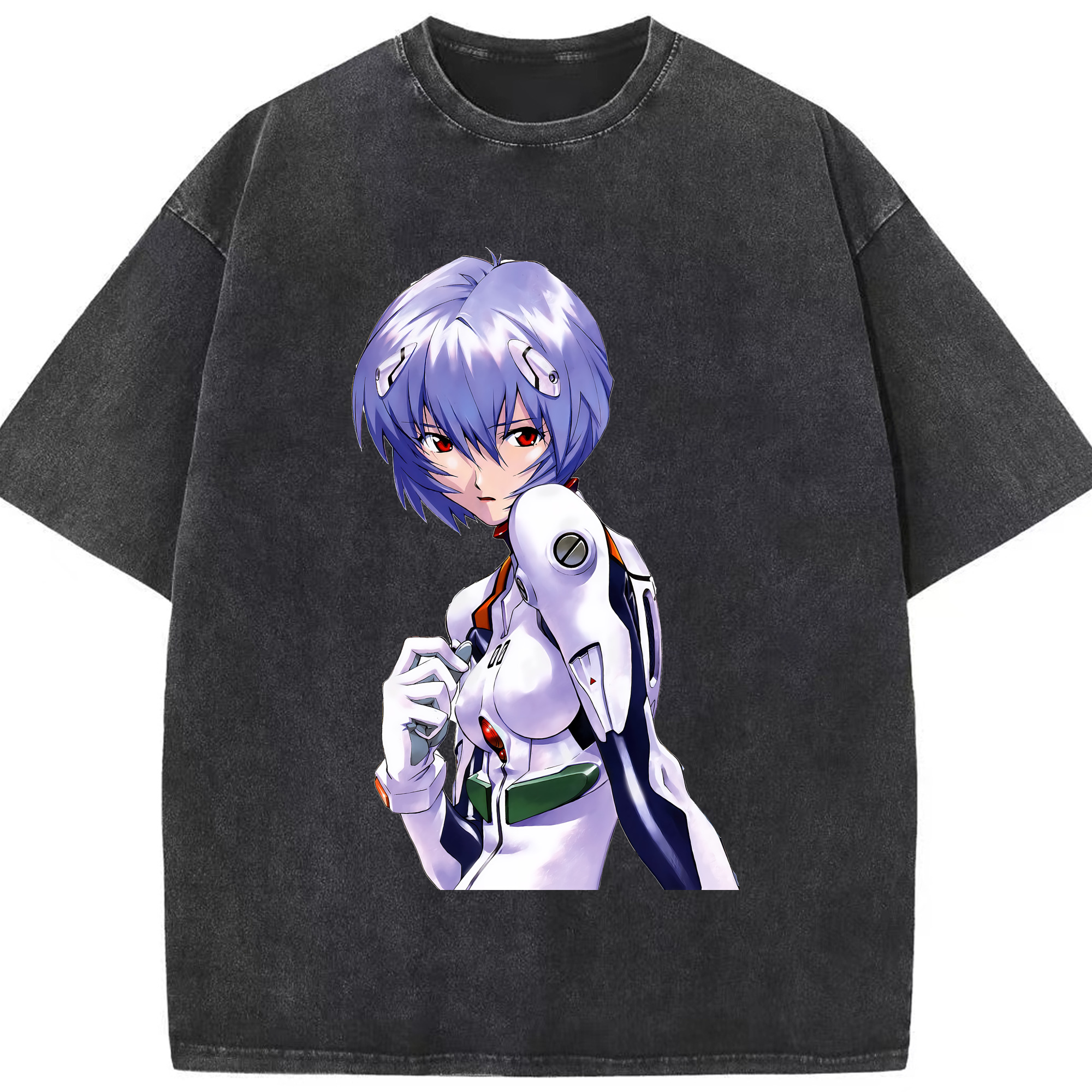 （画像用） EVA 新世紀エヴァンゲリオン 綿100% ヴィンテージ風 半袖Tシャツ（フロントプリント）
