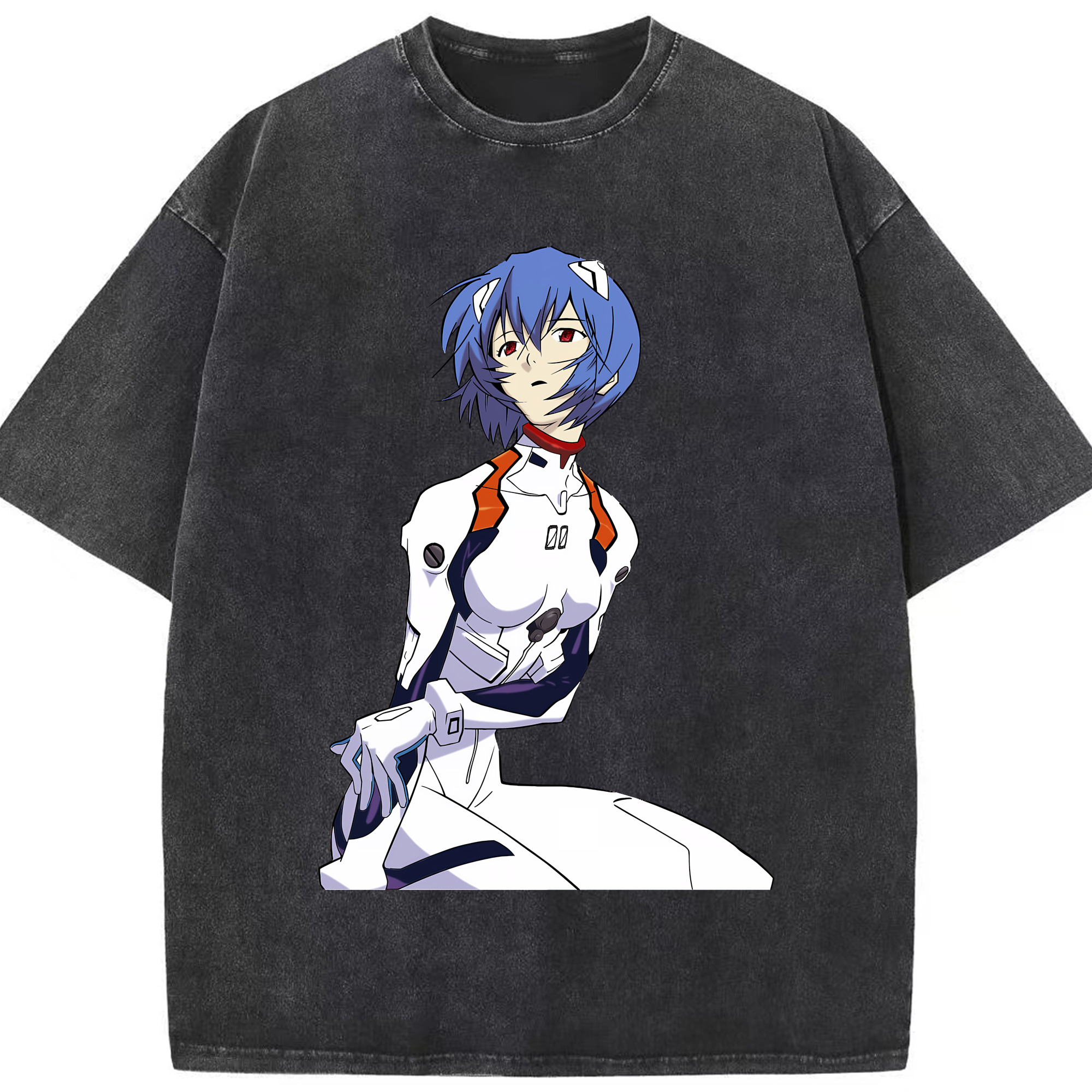 （画像用） EVA 新世紀エヴァンゲリオン 綿100% ヴィンテージ風 半袖Tシャツ（フロントプリント）