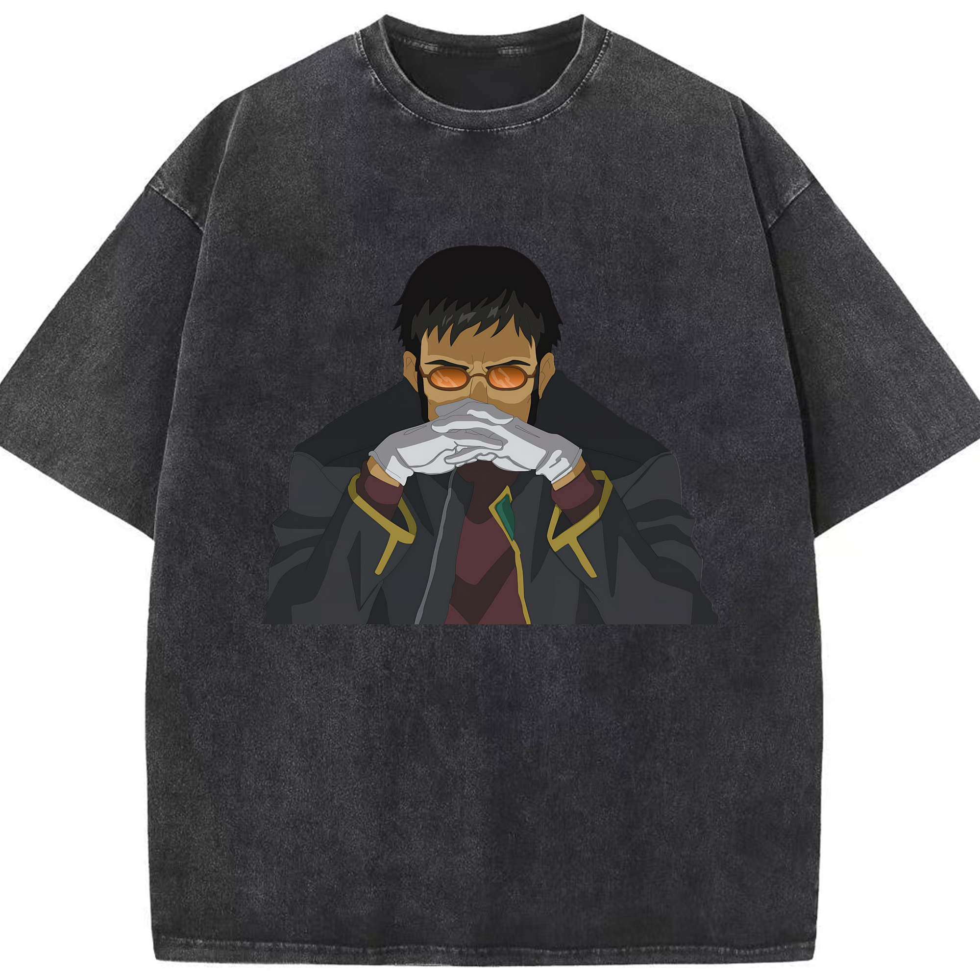 （画像用） EVA 新世紀エヴァンゲリオン 綿100% ヴィンテージ風 半袖Tシャツ（フロントプリント）
