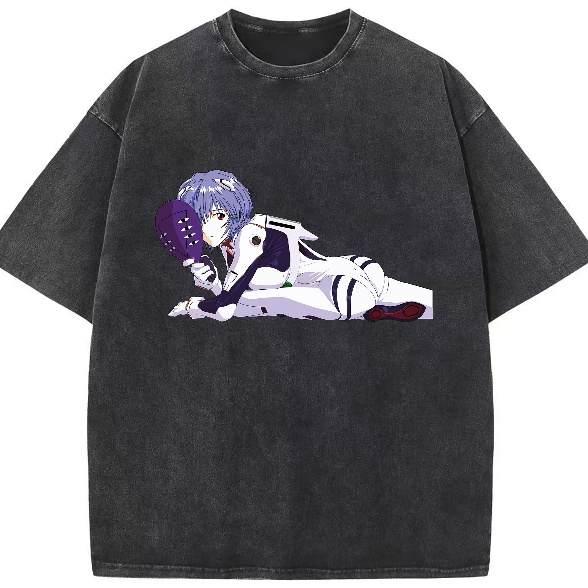 （画像用） EVA 新世紀エヴァンゲリオン 綿100% ヴィンテージ風 半袖Tシャツ（フロントプリント）