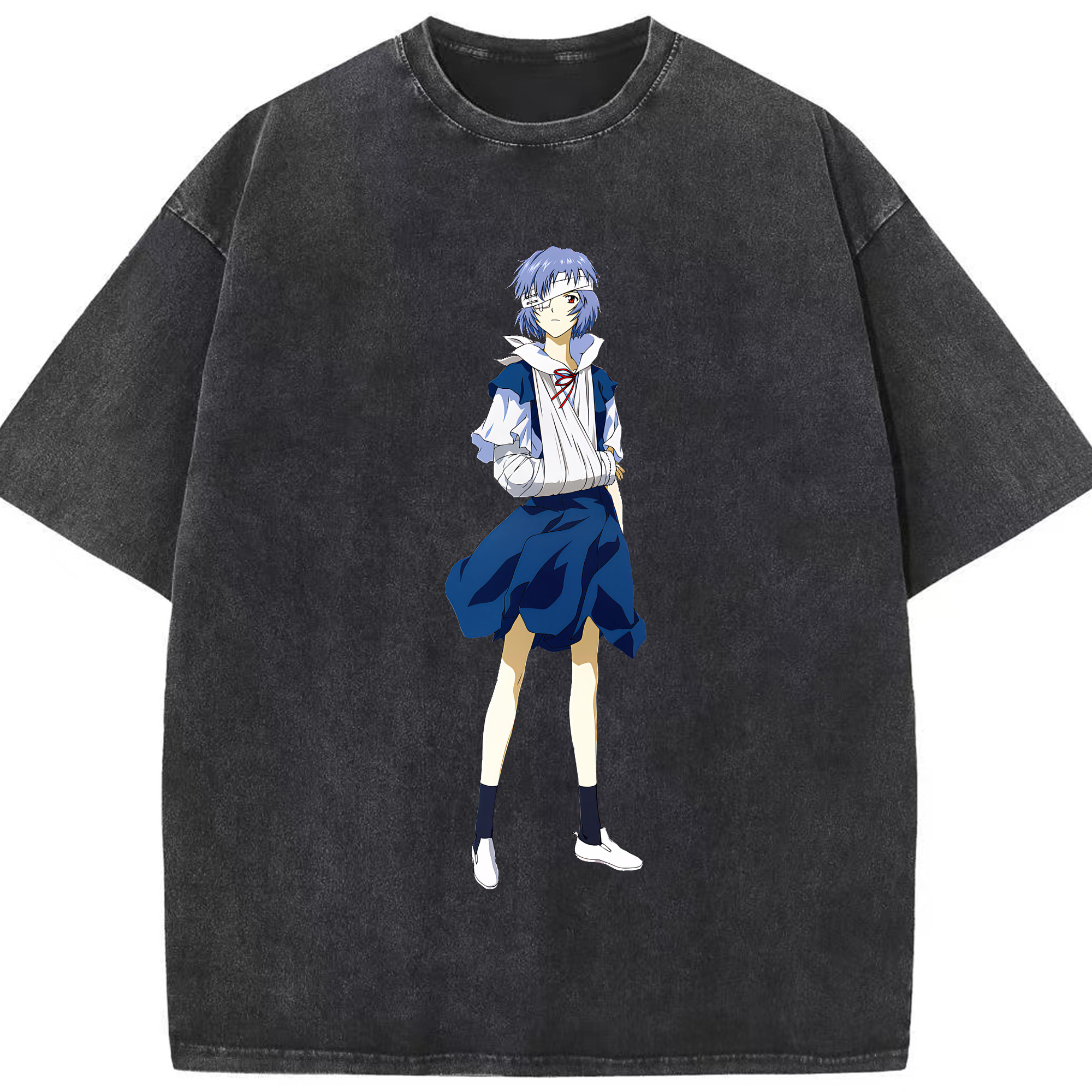 （画像用） EVA 新世紀エヴァンゲリオン 綿100% ヴィンテージ風 半袖Tシャツ（フロントプリント）