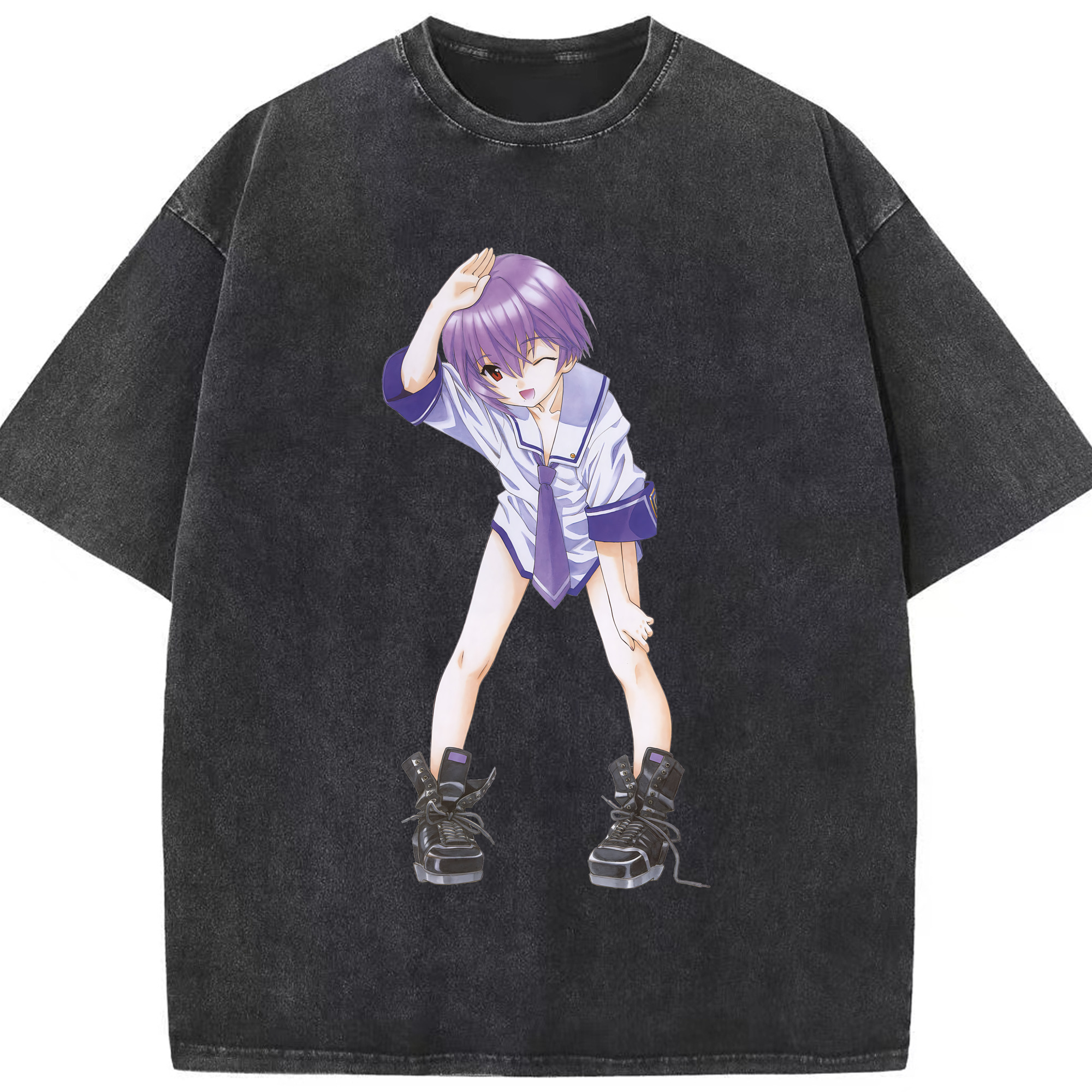 （画像用） EVA 新世紀エヴァンゲリオン 綿100% ヴィンテージ風 半袖Tシャツ（フロントプリント）