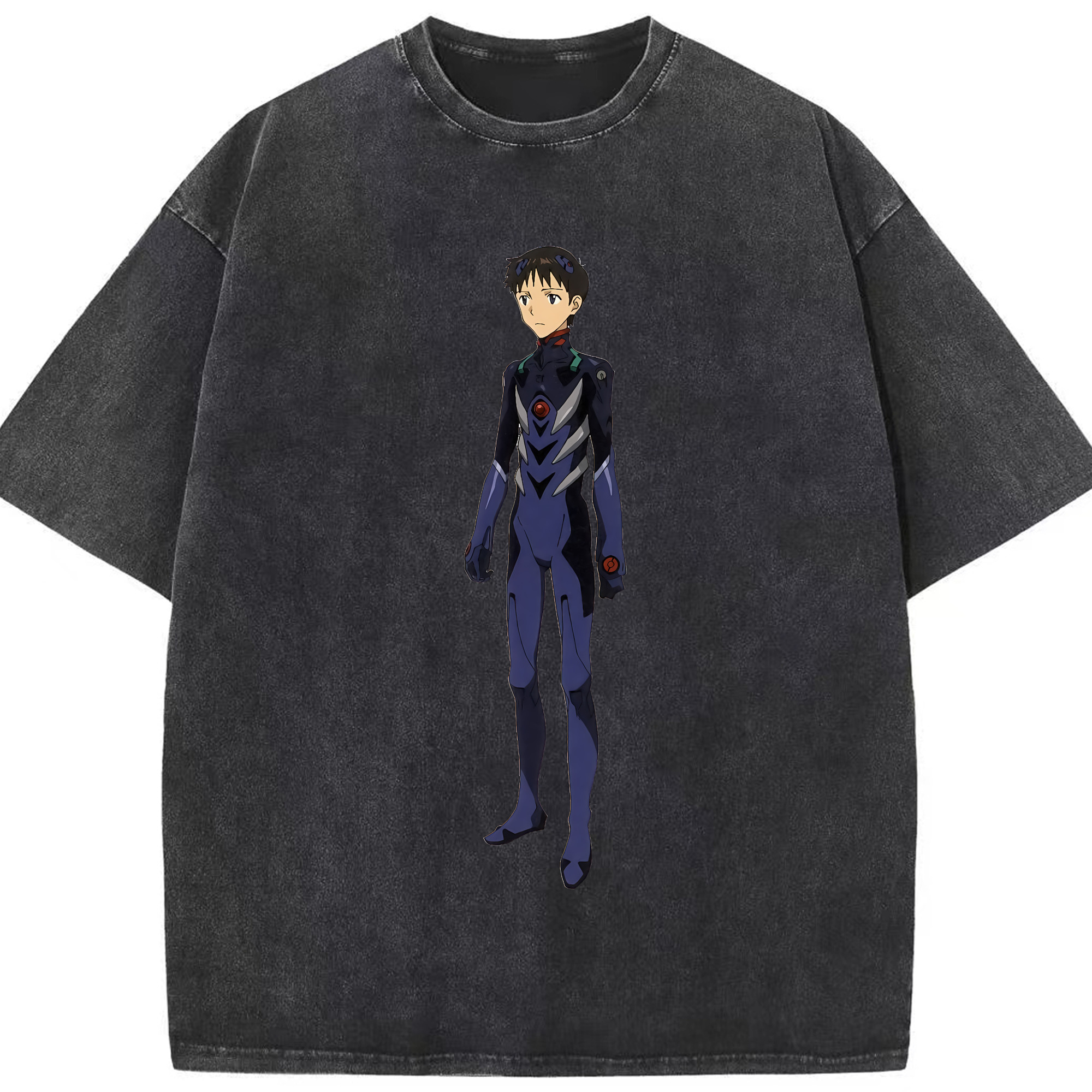 （画像用） EVA 新世紀エヴァンゲリオン 綿100% ヴィンテージ風 半袖Tシャツ（フロントプリント）