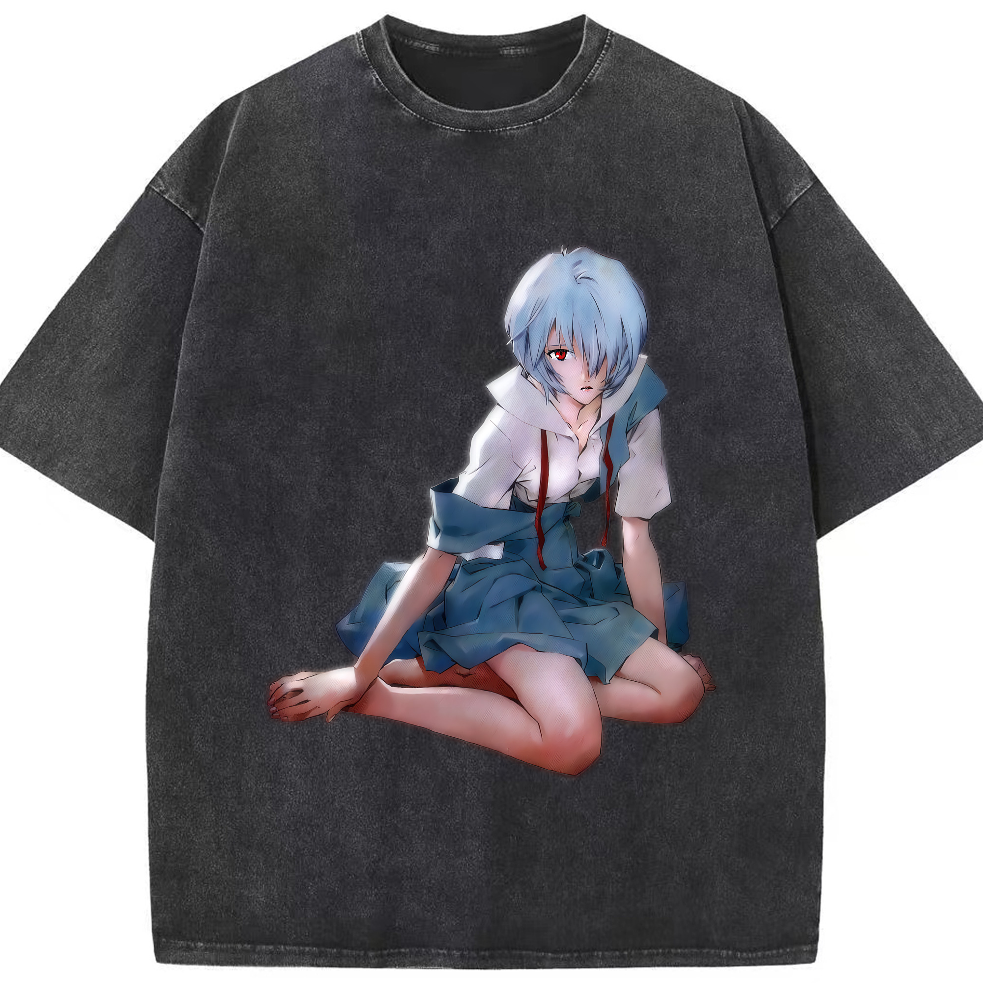 （画像用） EVA 新世紀エヴァンゲリオン 綿100% ヴィンテージ風 半袖Tシャツ（フロントプリント）