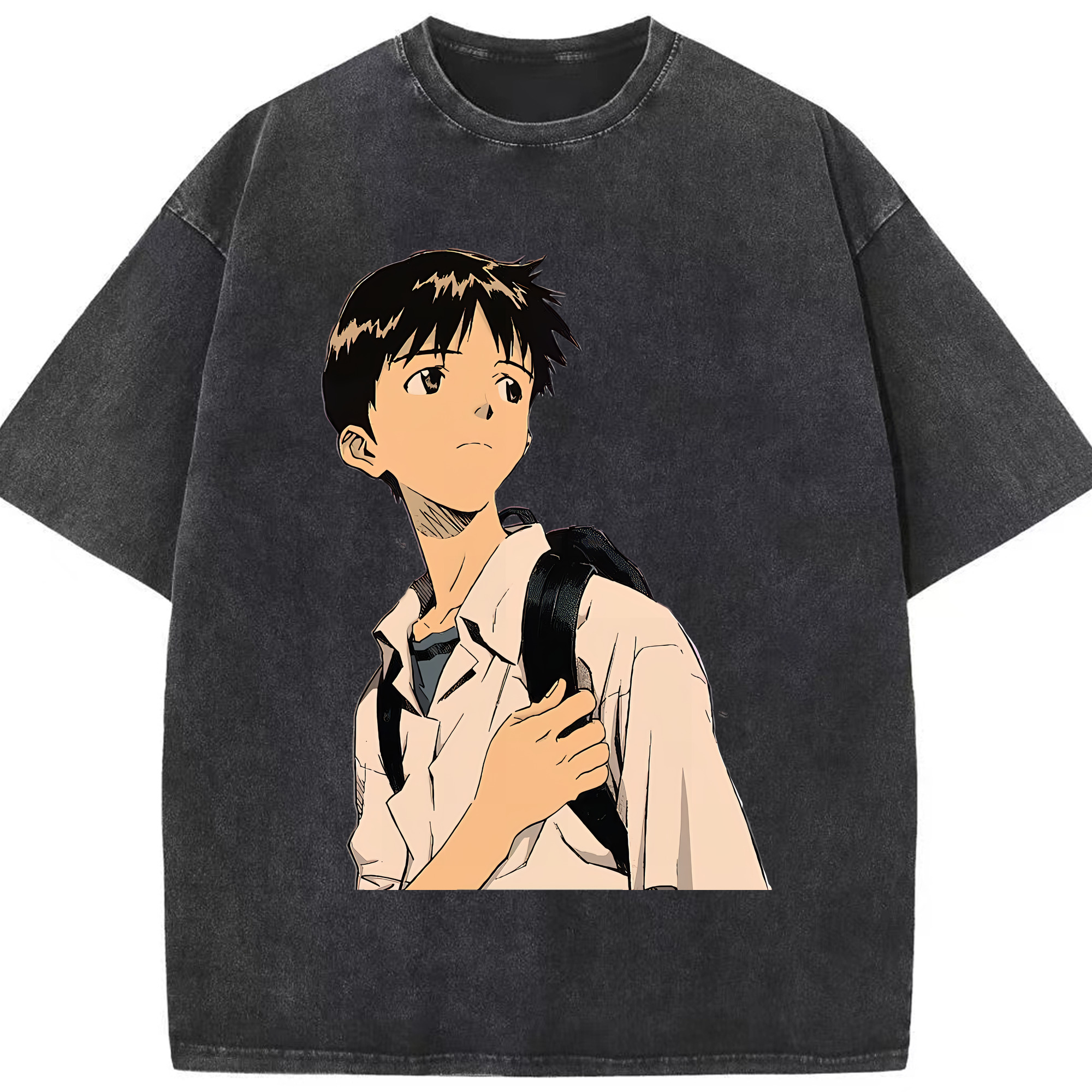 （画像用） EVA 新世紀エヴァンゲリオン 綿100% ヴィンテージ風 半袖Tシャツ（フロントプリント）