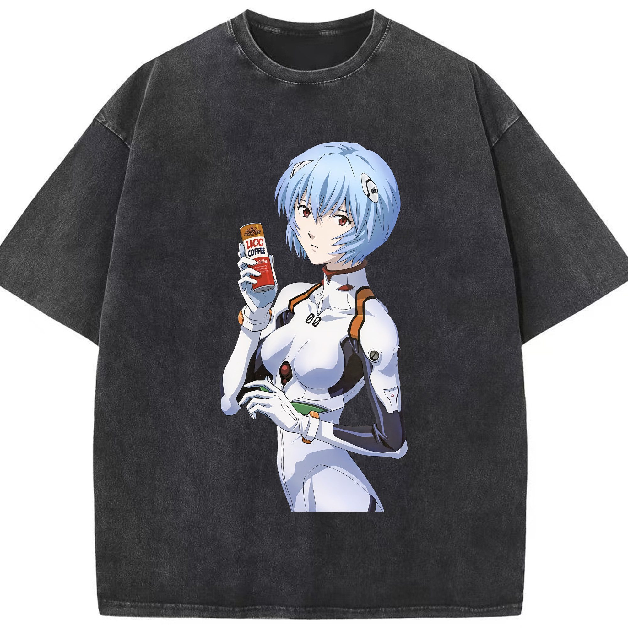 （画像用） EVA 新世紀エヴァンゲリオン 綿100% ヴィンテージ風 半袖Tシャツ（フロントプリント）