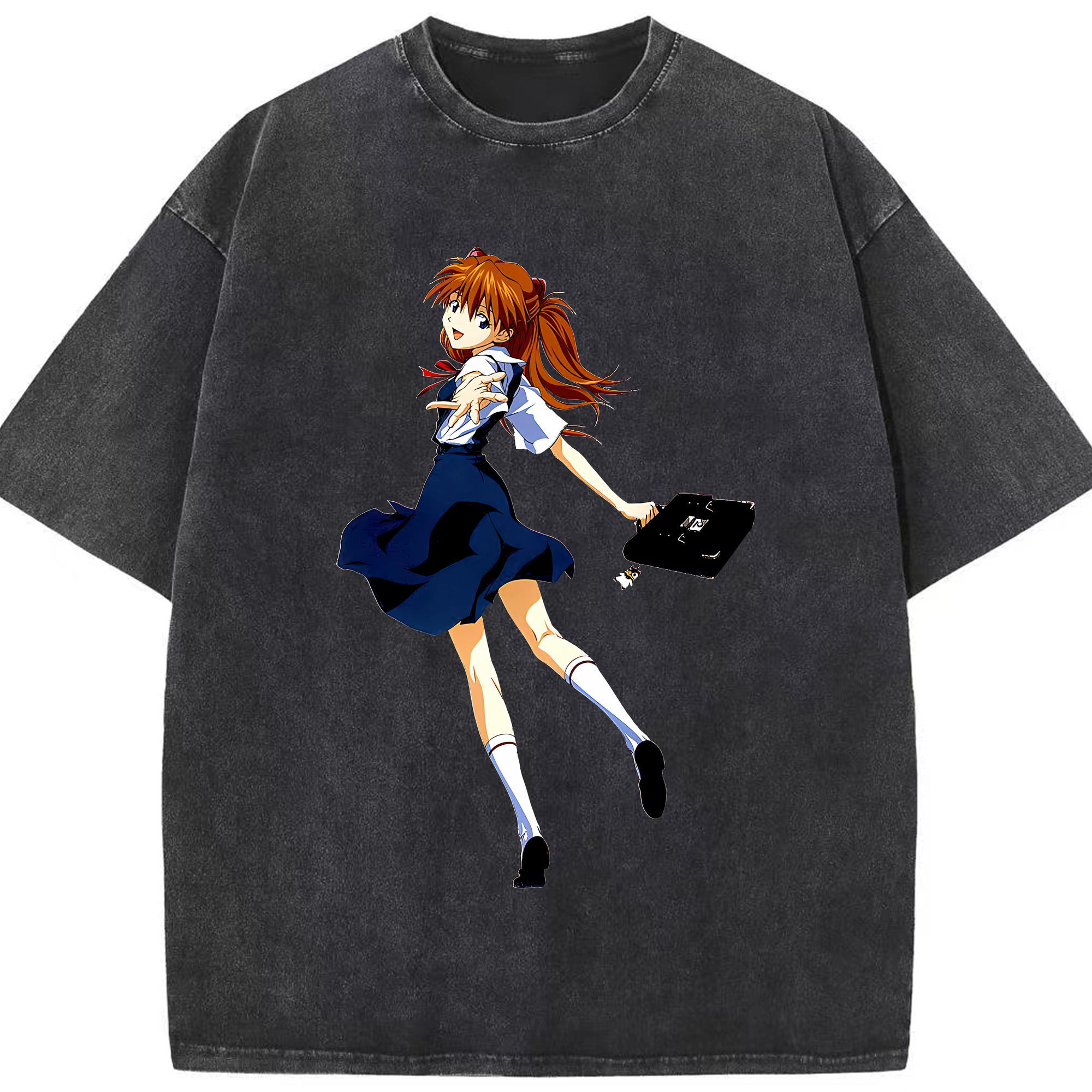 （画像用） EVA 新世紀エヴァンゲリオン 綿100% ヴィンテージ風 半袖Tシャツ（フロントプリント）