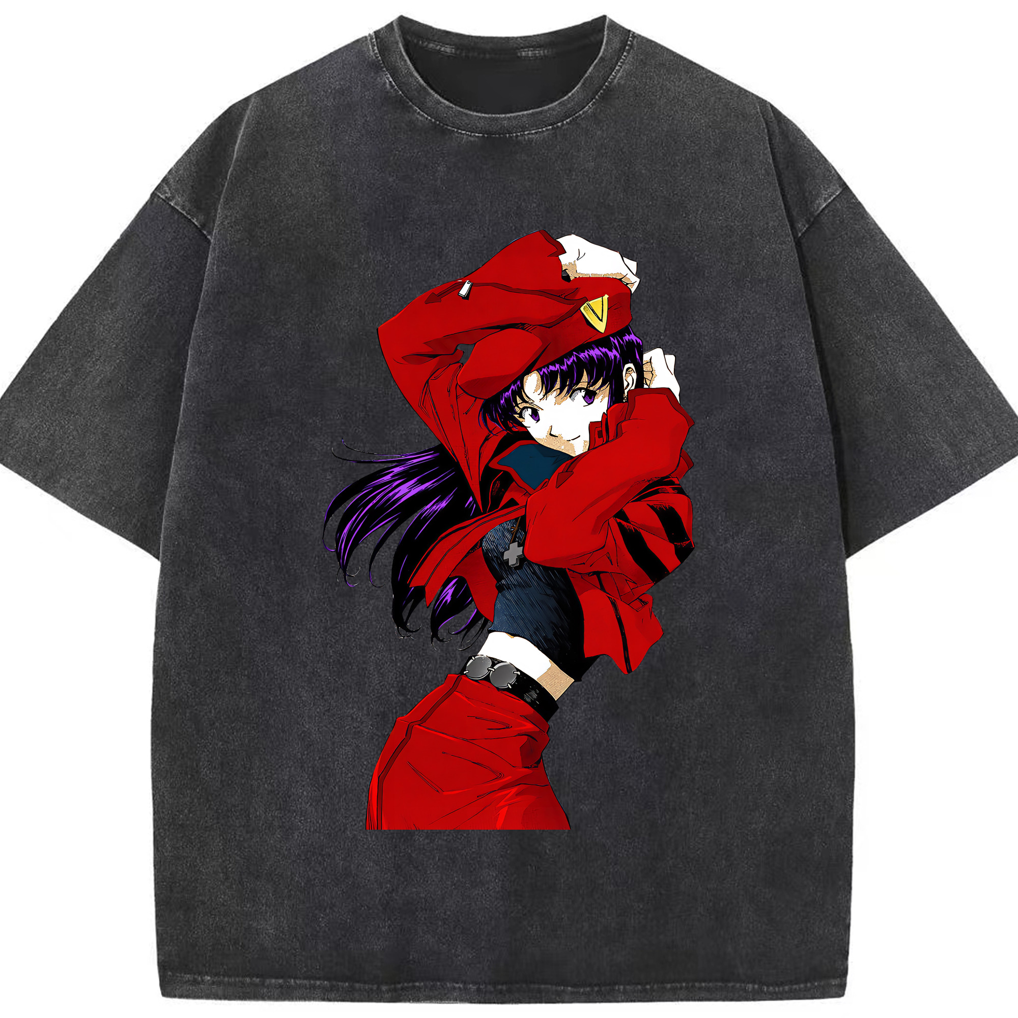 （画像用） EVA 新世紀エヴァンゲリオン 綿100% ヴィンテージ風 半袖Tシャツ（フロントプリント）