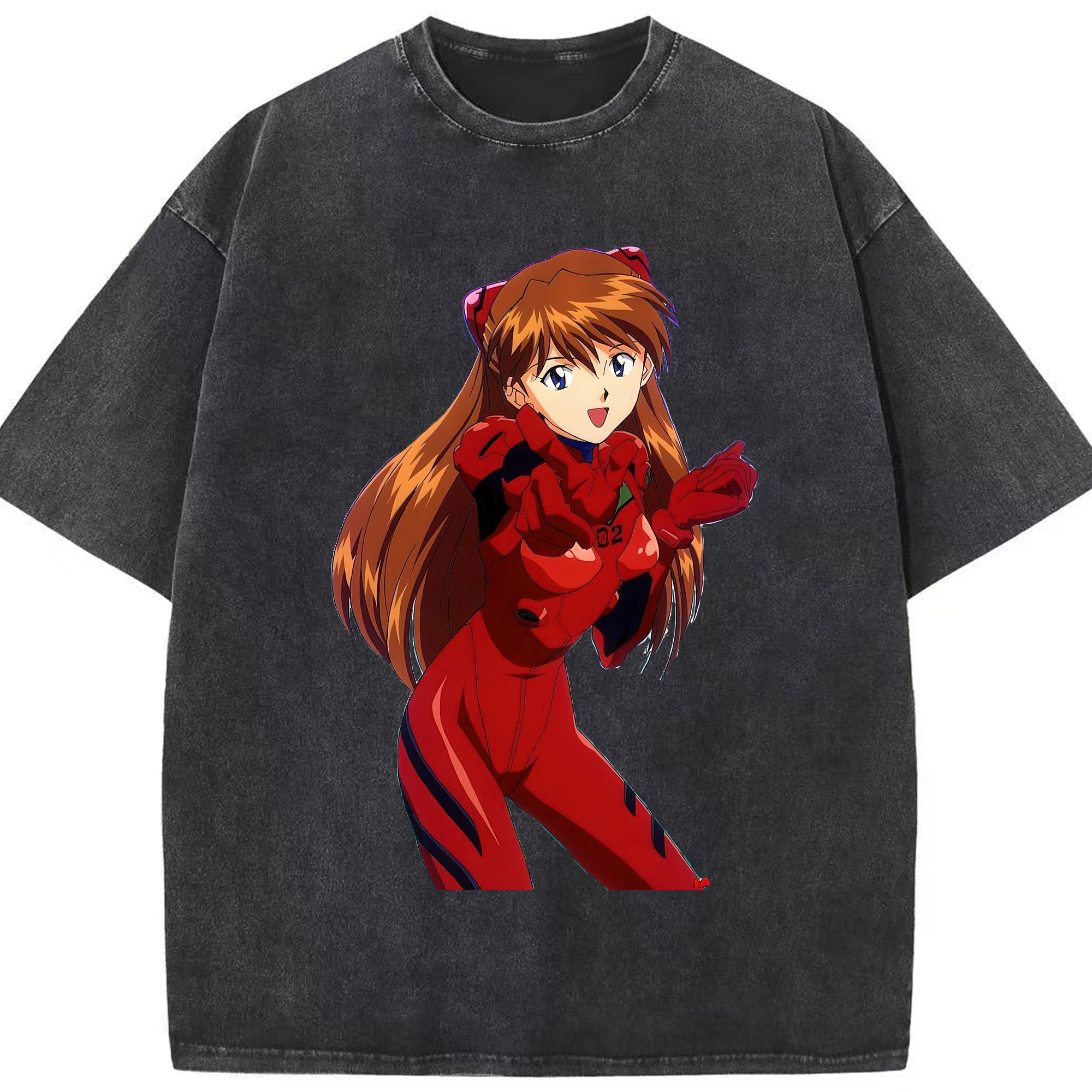 （画像用） EVA 新世紀エヴァンゲリオン 綿100% ヴィンテージ風 半袖Tシャツ（フロントプリント）