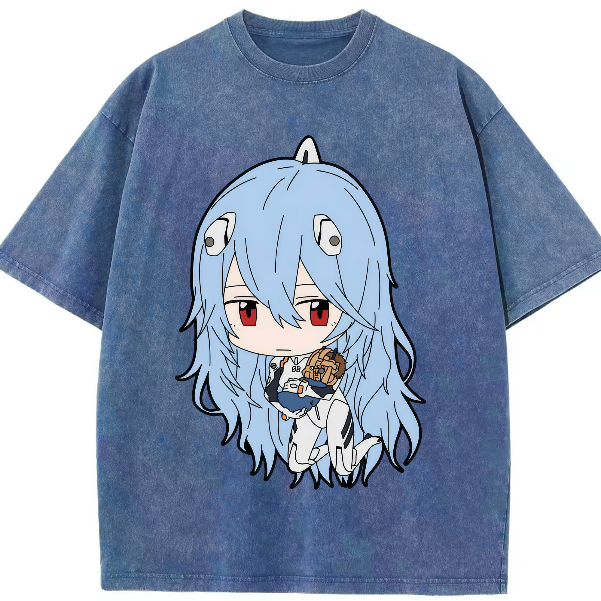 （画像用） EVA 新世紀エヴァンゲリオン 綿100% ヴィンテージ風 半袖Tシャツ（フロントプリント）