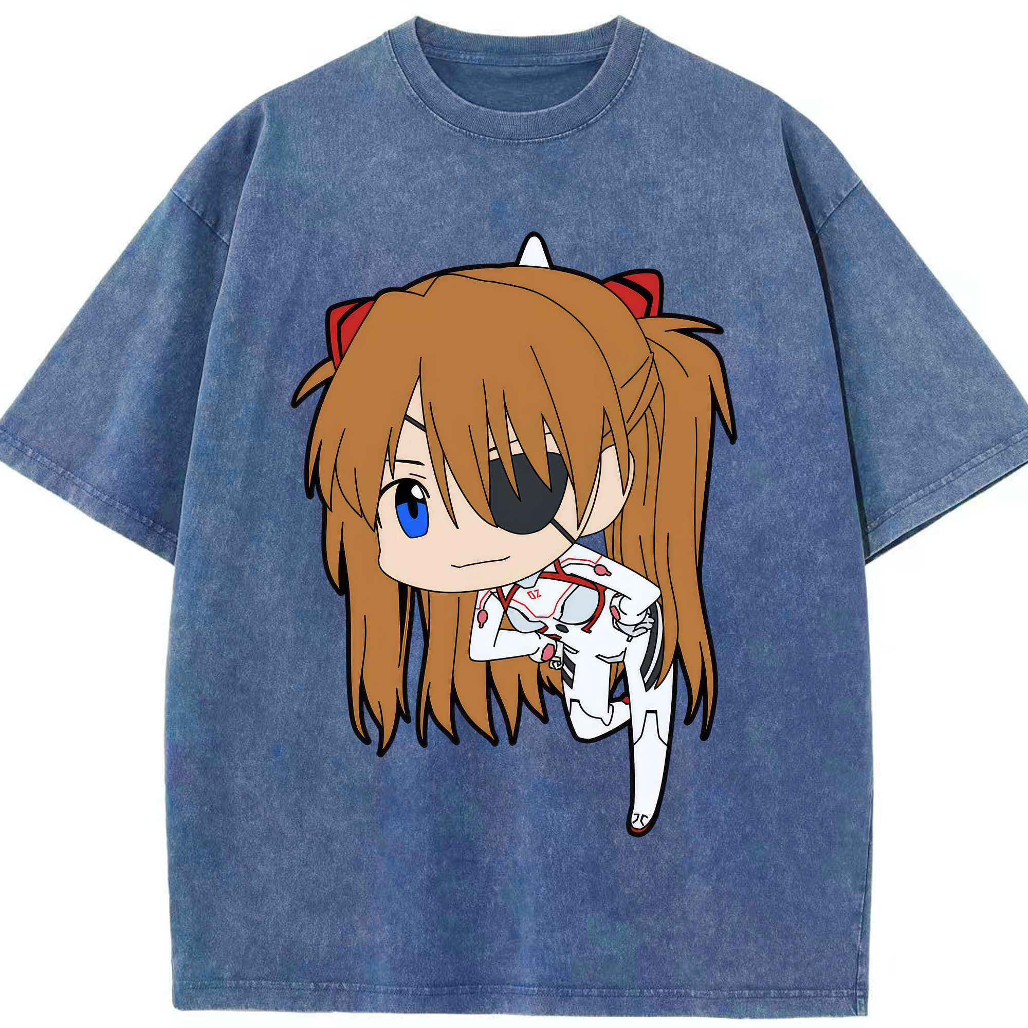（画像用） EVA 新世紀エヴァンゲリオン 綿100% ヴィンテージ風 半袖Tシャツ（フロントプリント）