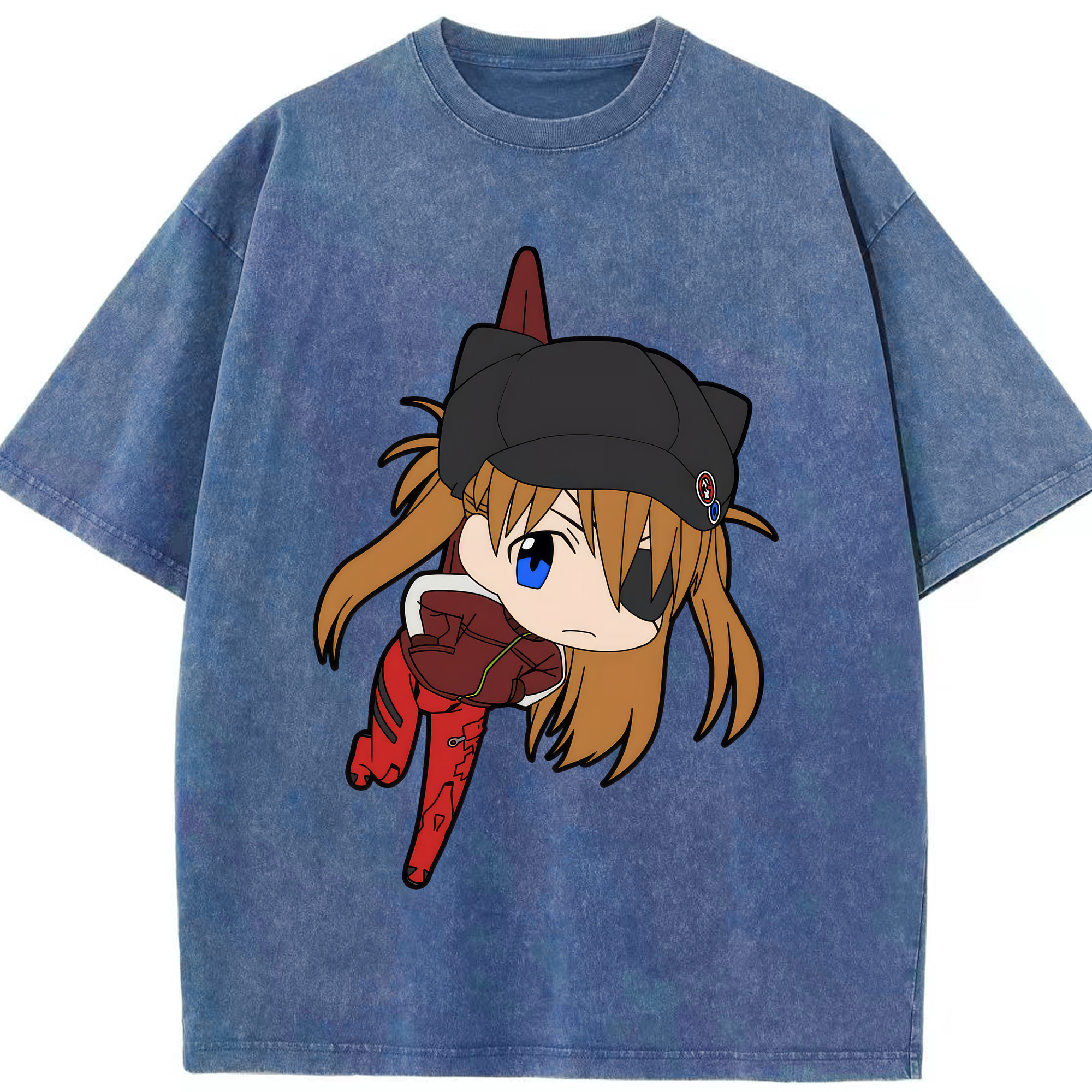 （画像用） EVA 新世紀エヴァンゲリオン 綿100% ヴィンテージ風 半袖Tシャツ（フロントプリント）