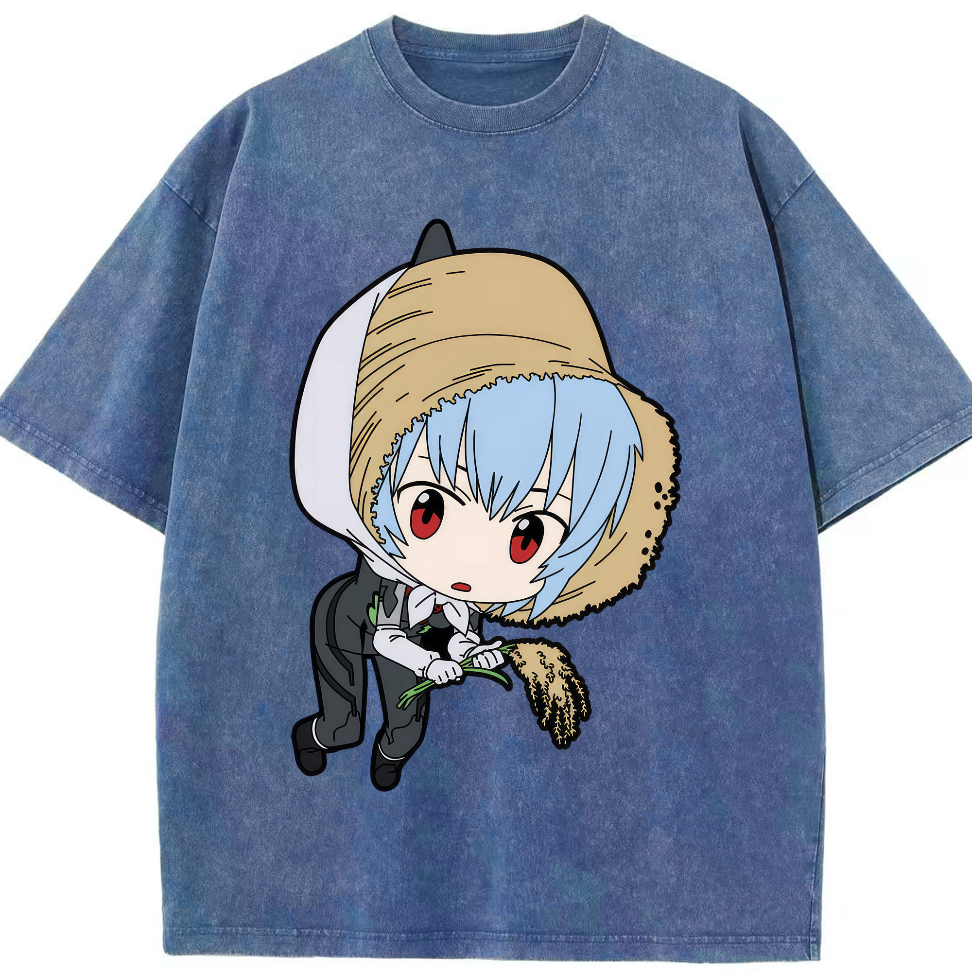 （画像用） EVA 新世紀エヴァンゲリオン 綿100% ヴィンテージ風 半袖Tシャツ（フロントプリント）