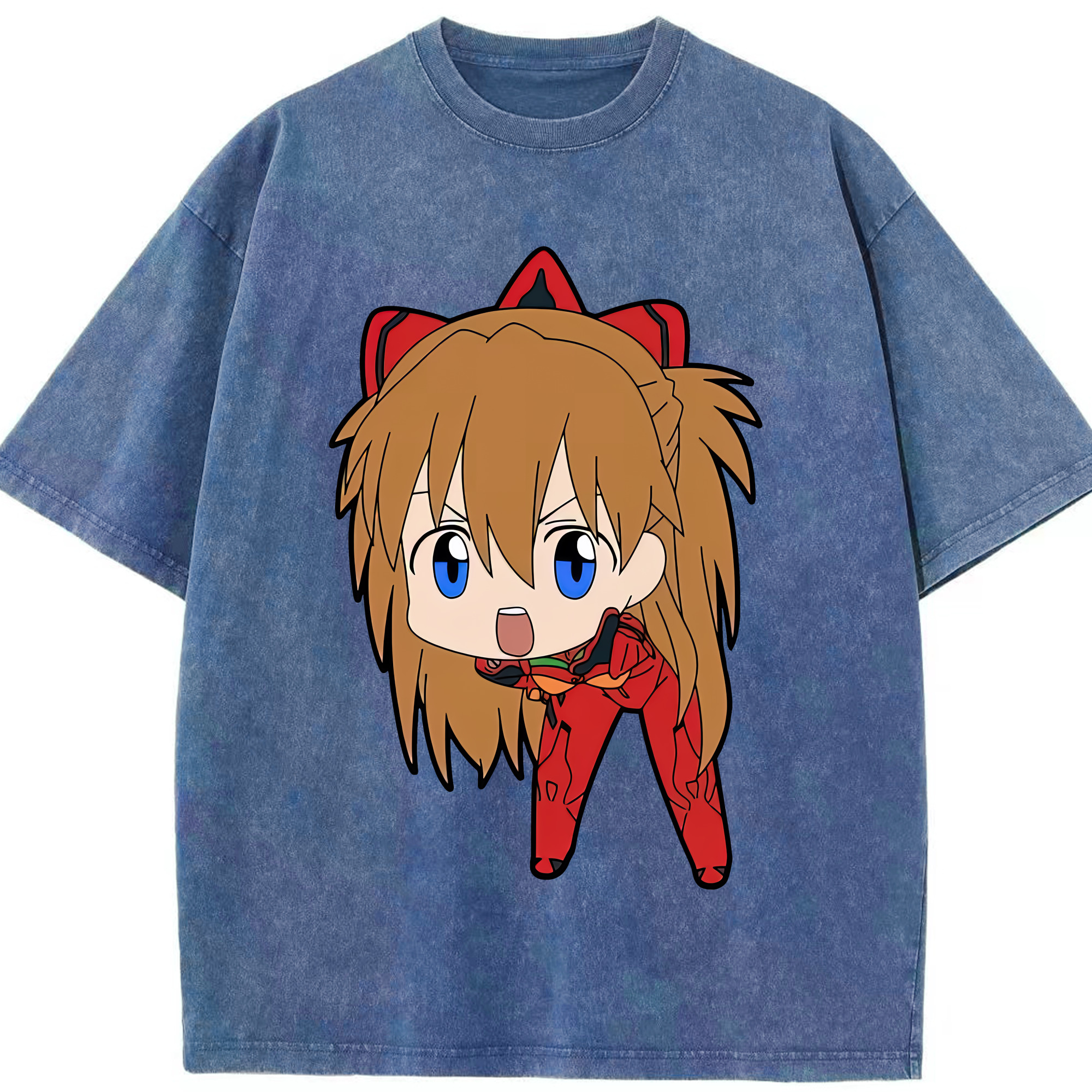 （画像用） EVA 新世紀エヴァンゲリオン 綿100% ヴィンテージ風 半袖Tシャツ（フロントプリント）