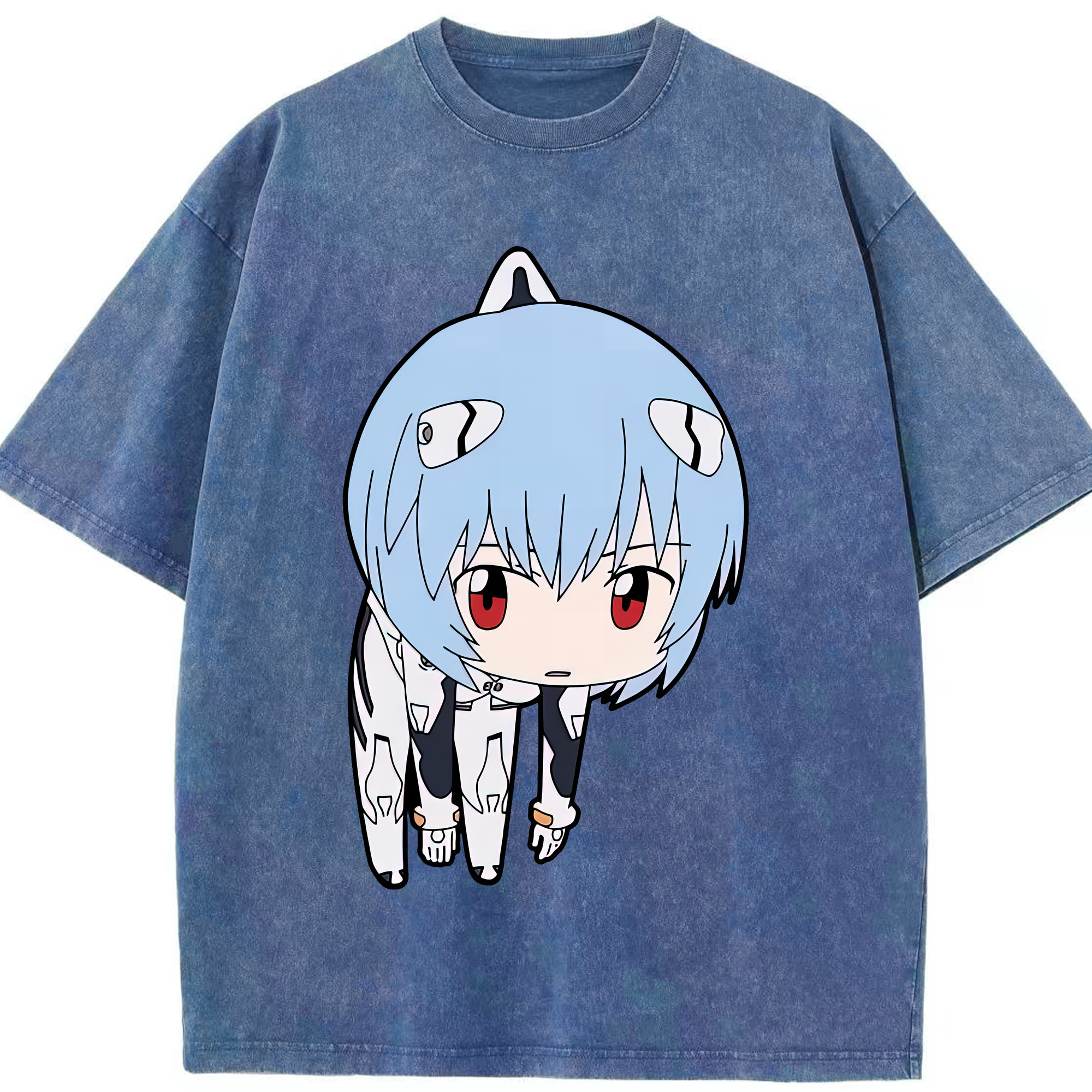 （画像用） EVA 新世紀エヴァンゲリオン 綿100% ヴィンテージ風 半袖Tシャツ（フロントプリント）