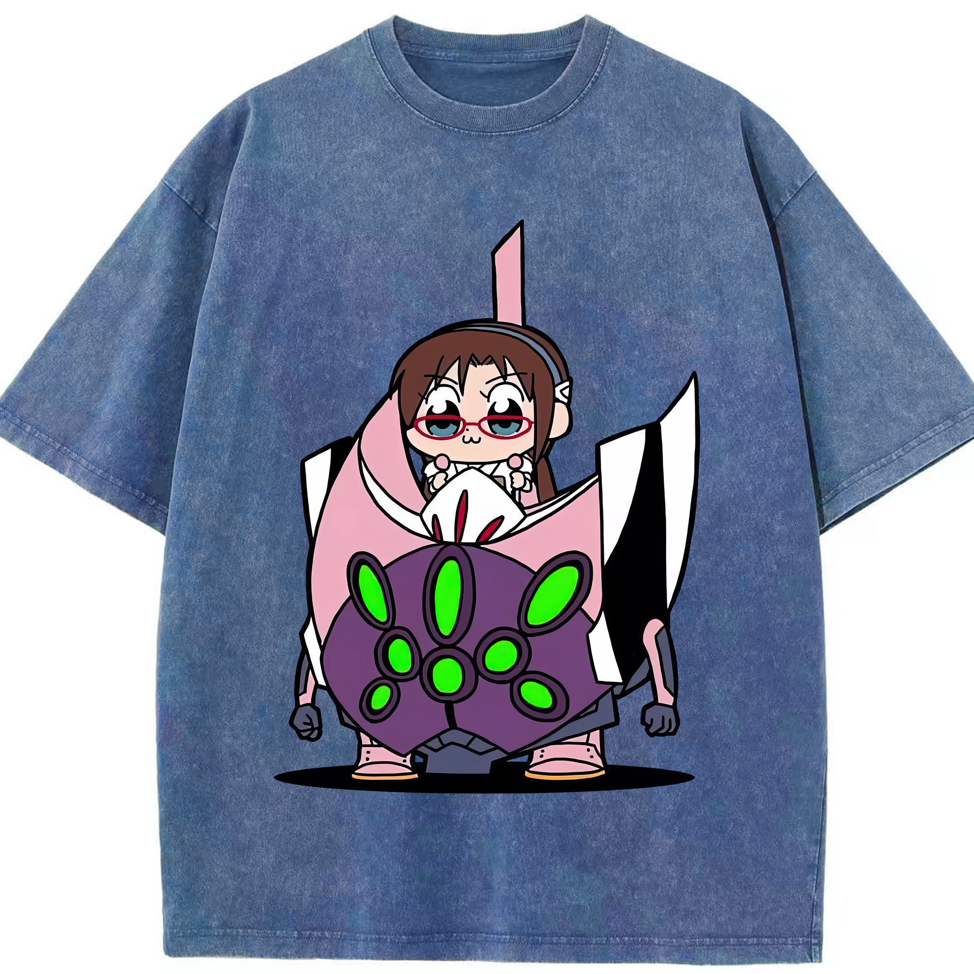 （画像用） EVA 新世紀エヴァンゲリオン 綿100% ヴィンテージ風 半袖Tシャツ（フロントプリント）