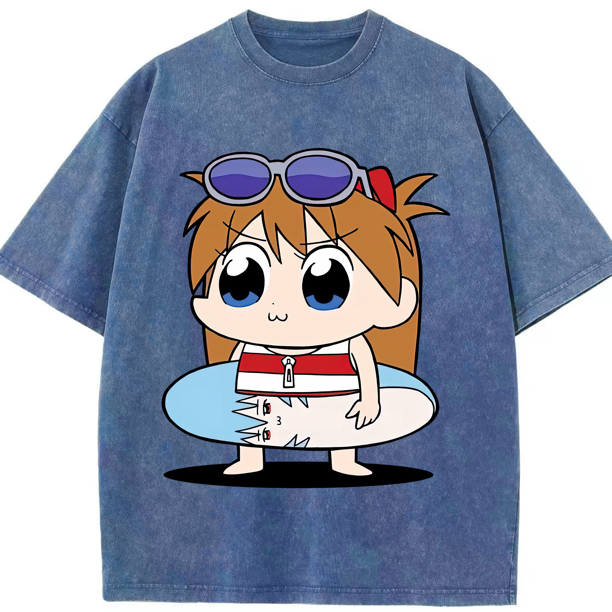 （画像用） EVA 新世紀エヴァンゲリオン 綿100% ヴィンテージ風 半袖Tシャツ（フロントプリント）