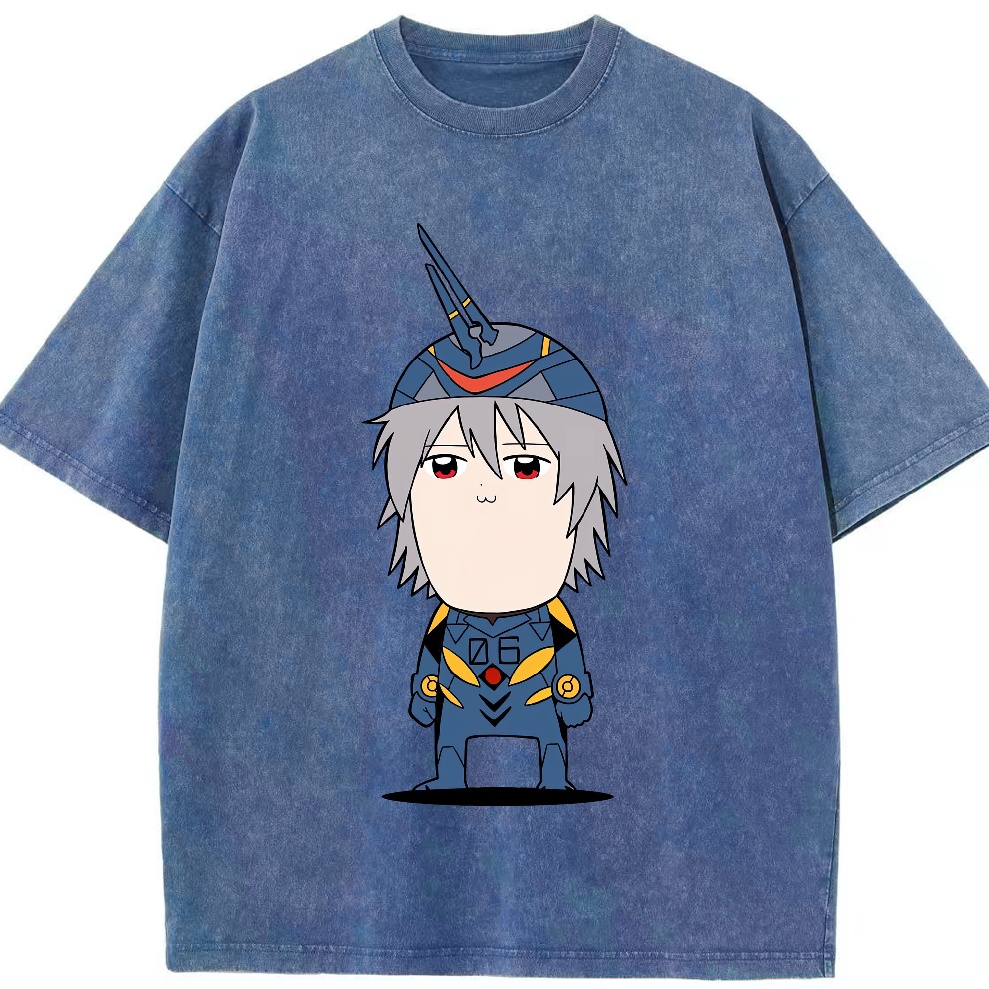 （画像用） EVA 新世紀エヴァンゲリオン 綿100% ヴィンテージ風 半袖Tシャツ（フロントプリント）