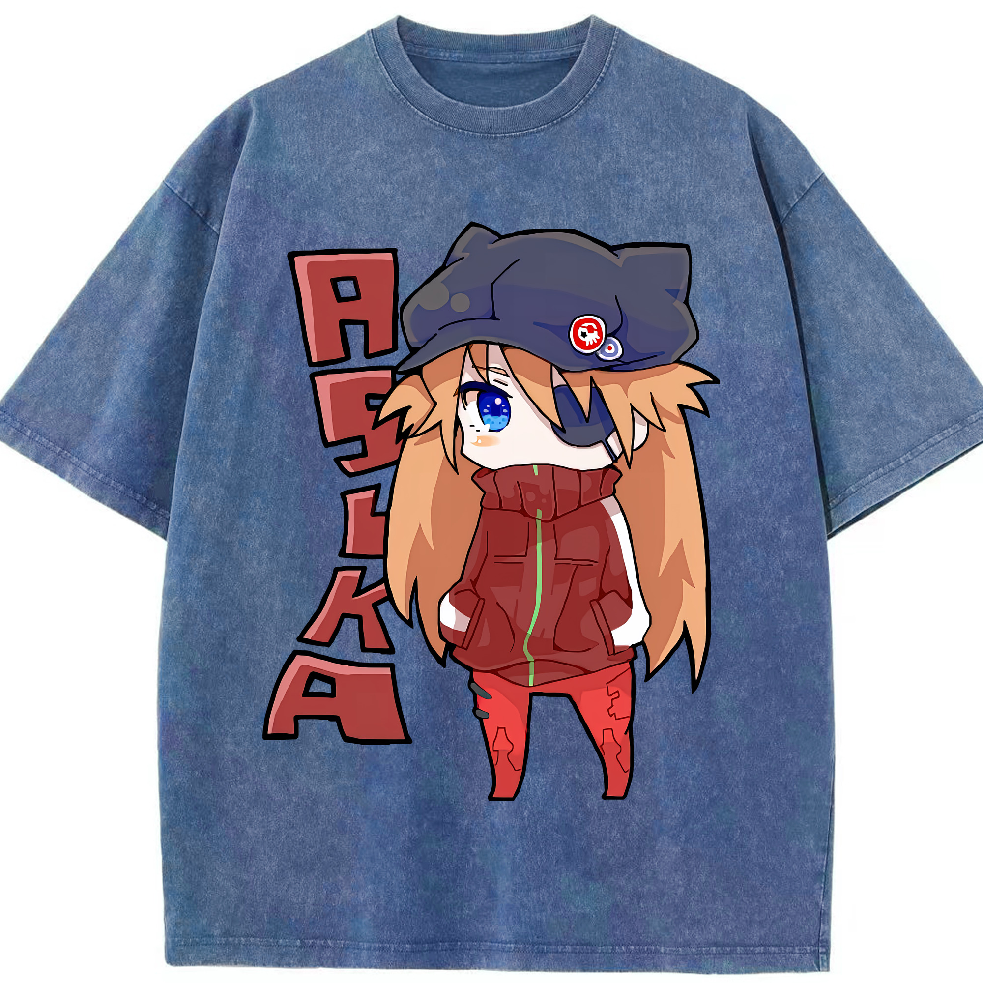 （画像用） EVA 新世紀エヴァンゲリオン 綿100% ヴィンテージ風 半袖Tシャツ（フロントプリント）