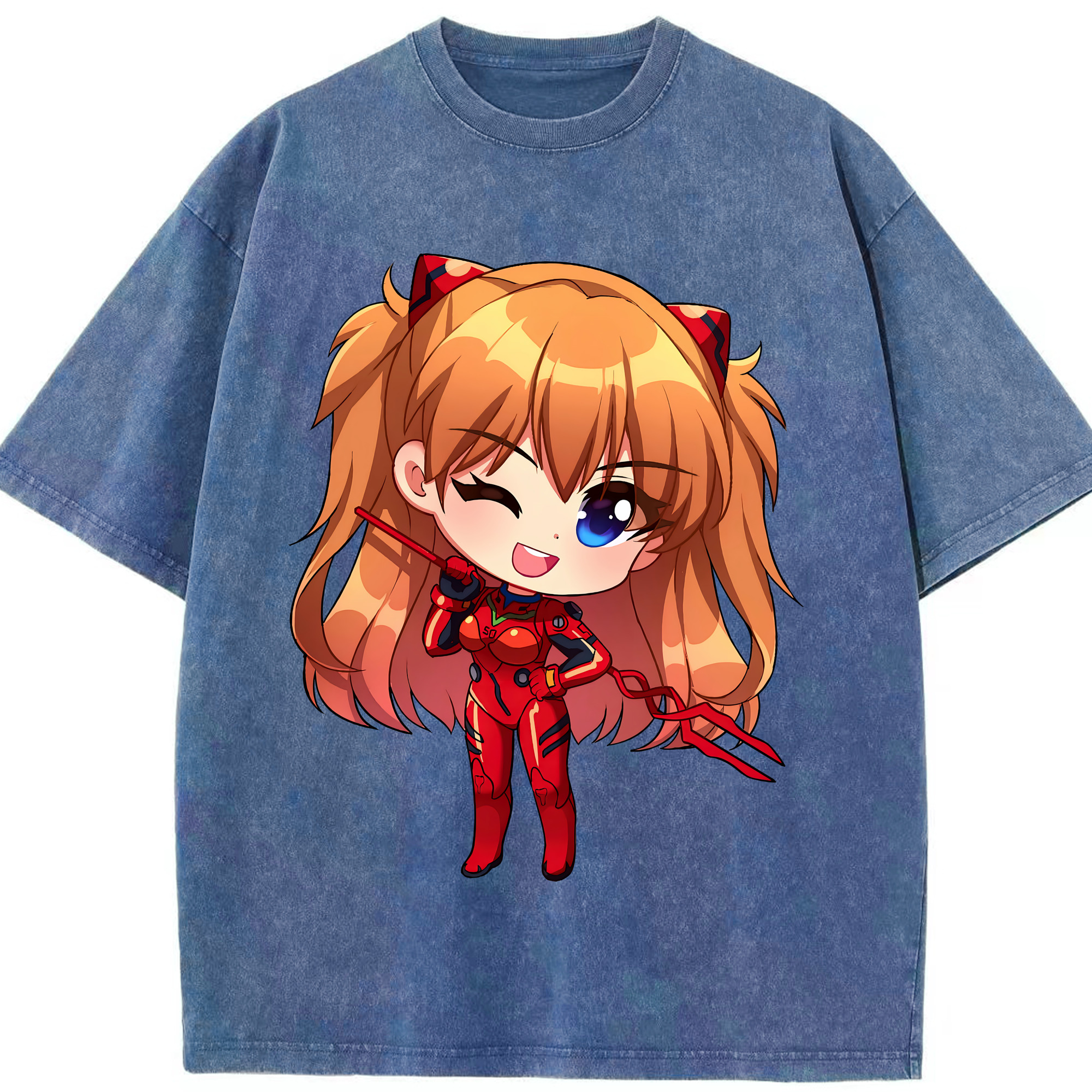 （画像用） EVA 新世紀エヴァンゲリオン 綿100% ヴィンテージ風 半袖Tシャツ（フロントプリント）