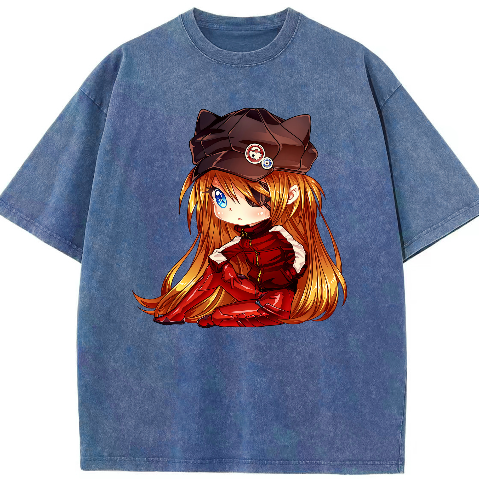 （画像用） EVA 新世紀エヴァンゲリオン 綿100% ヴィンテージ風 半袖Tシャツ（フロントプリント）