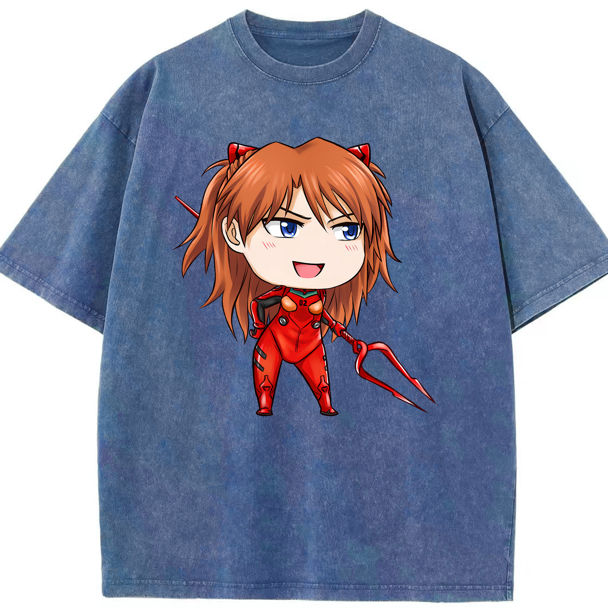 （画像用） EVA 新世紀エヴァンゲリオン 綿100% ヴィンテージ風 半袖Tシャツ（フロントプリント）