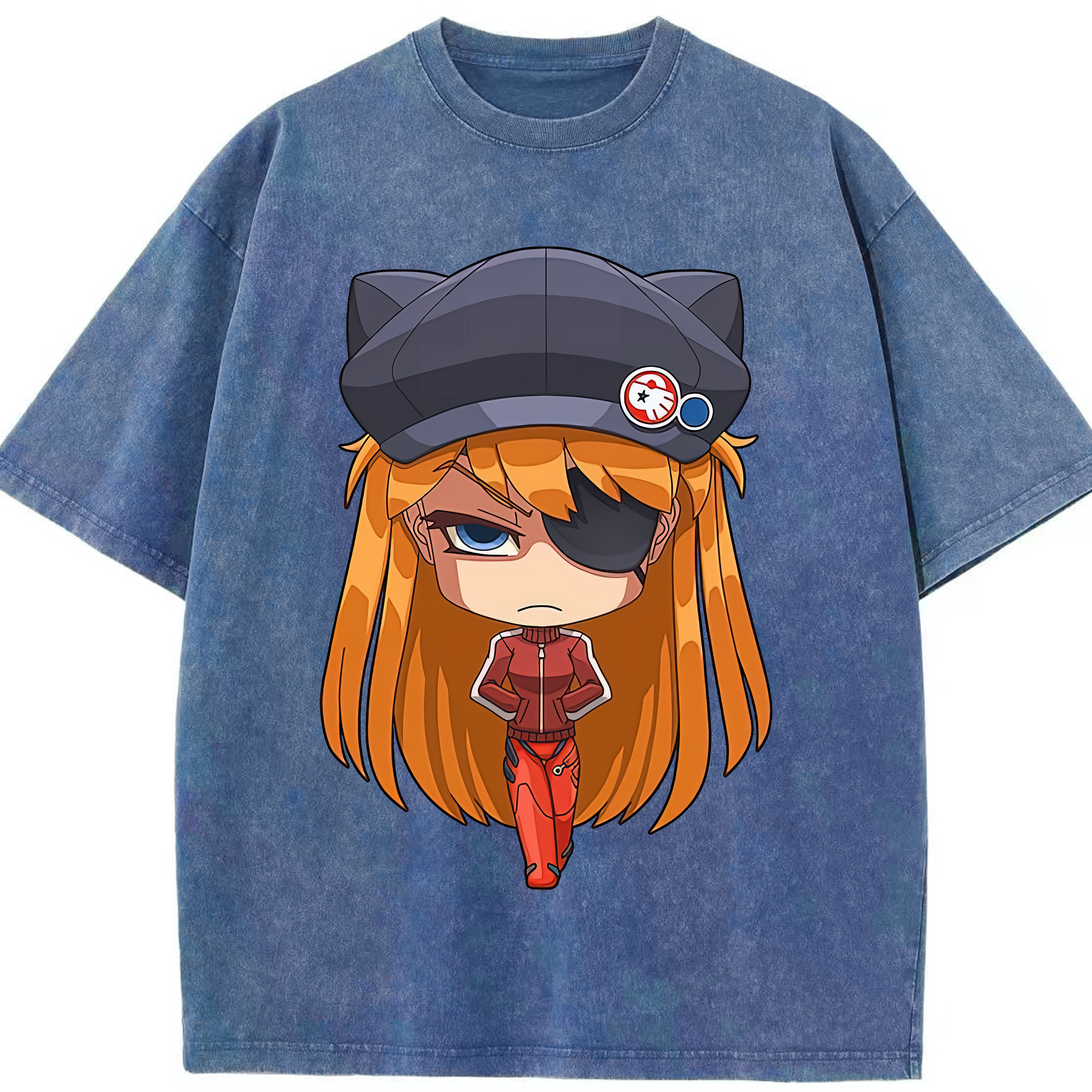（画像用） EVA 新世紀エヴァンゲリオン 綿100% ヴィンテージ風 半袖Tシャツ（フロントプリント）